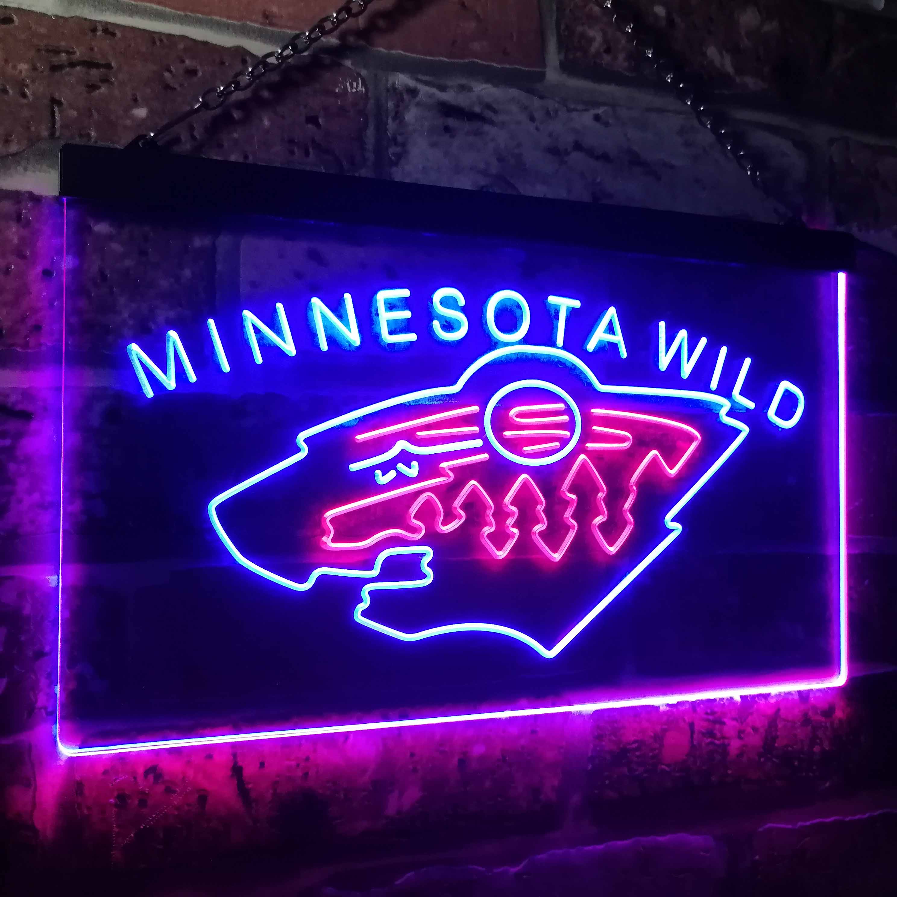 Minnesota Sport Team Wild Neon LED Sign