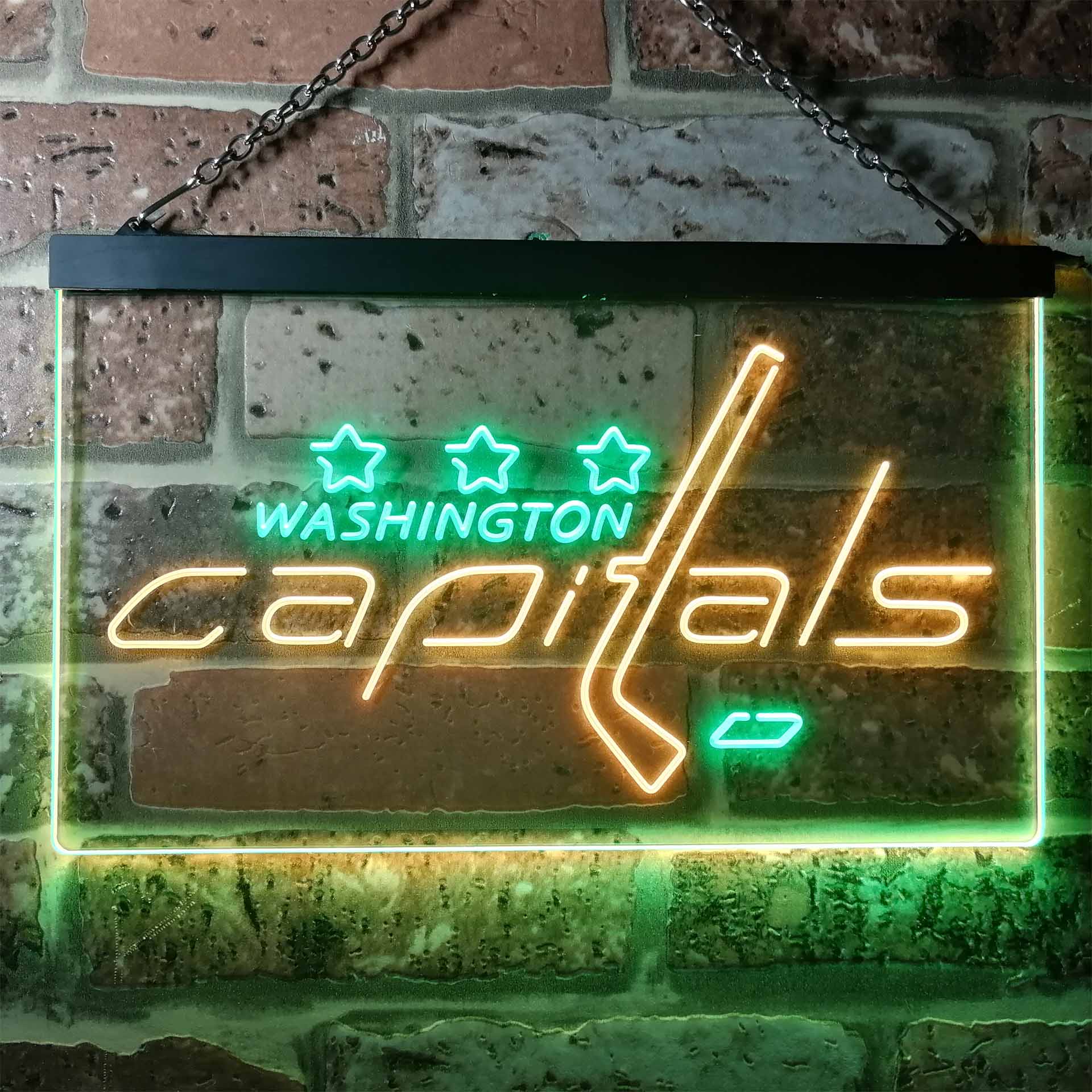 Washington Sport Team Capitals Script Neon LED Sign