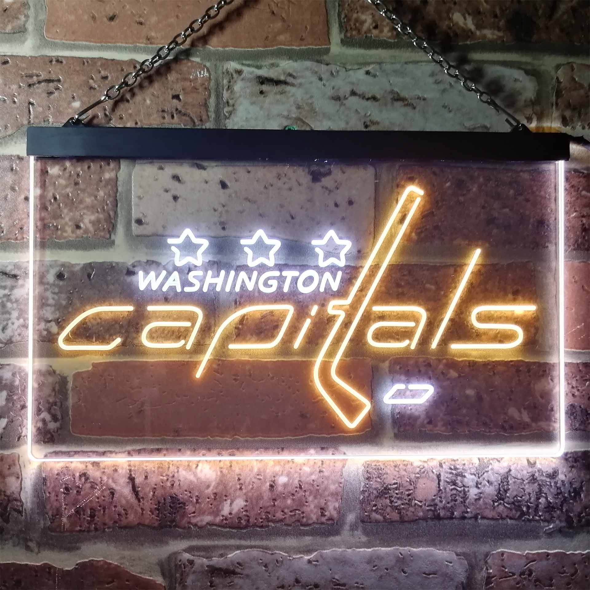 Washington Sport Team Capitals Script Neon LED Sign