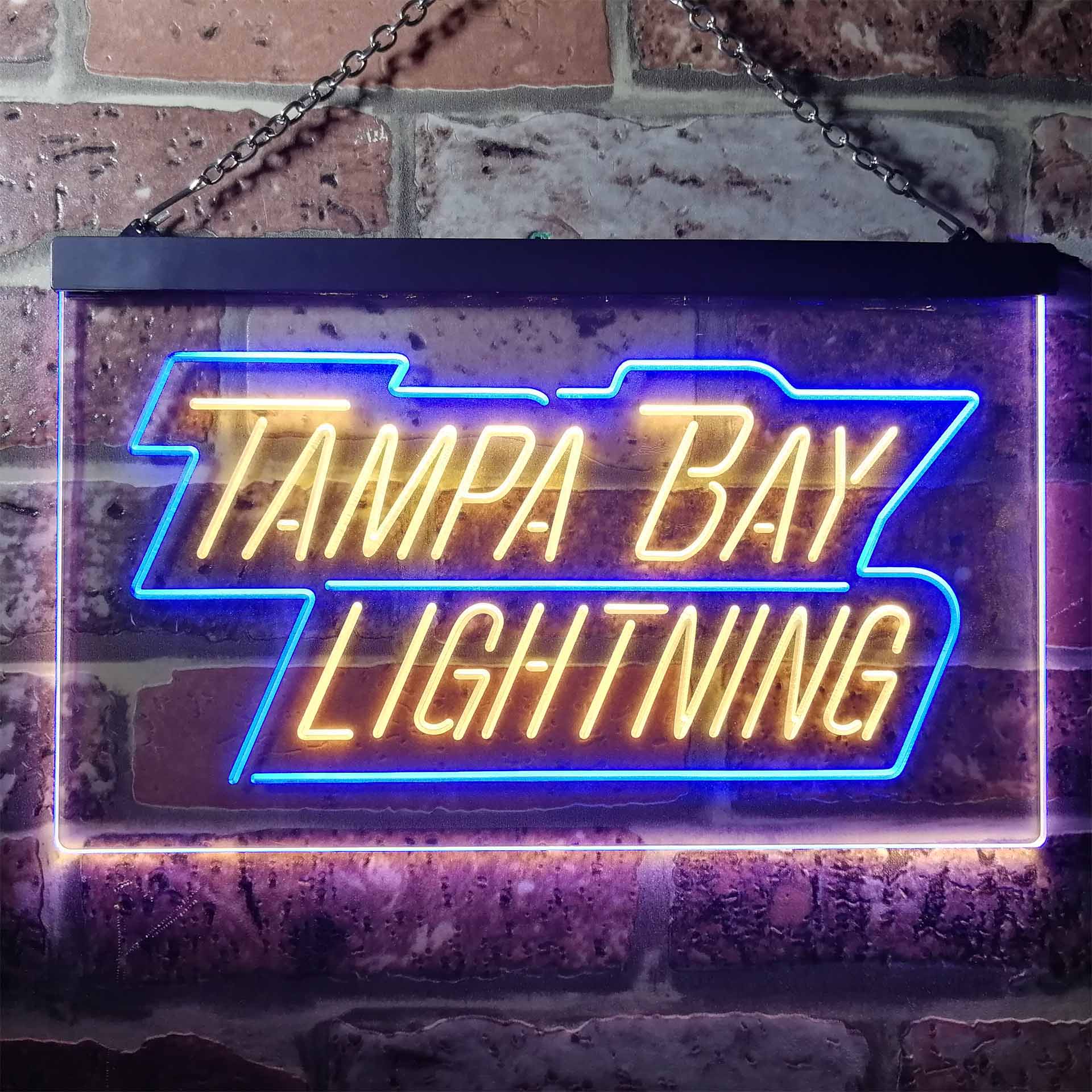 Tampa Bay Sport Team Lightning Script Neon LED Sign