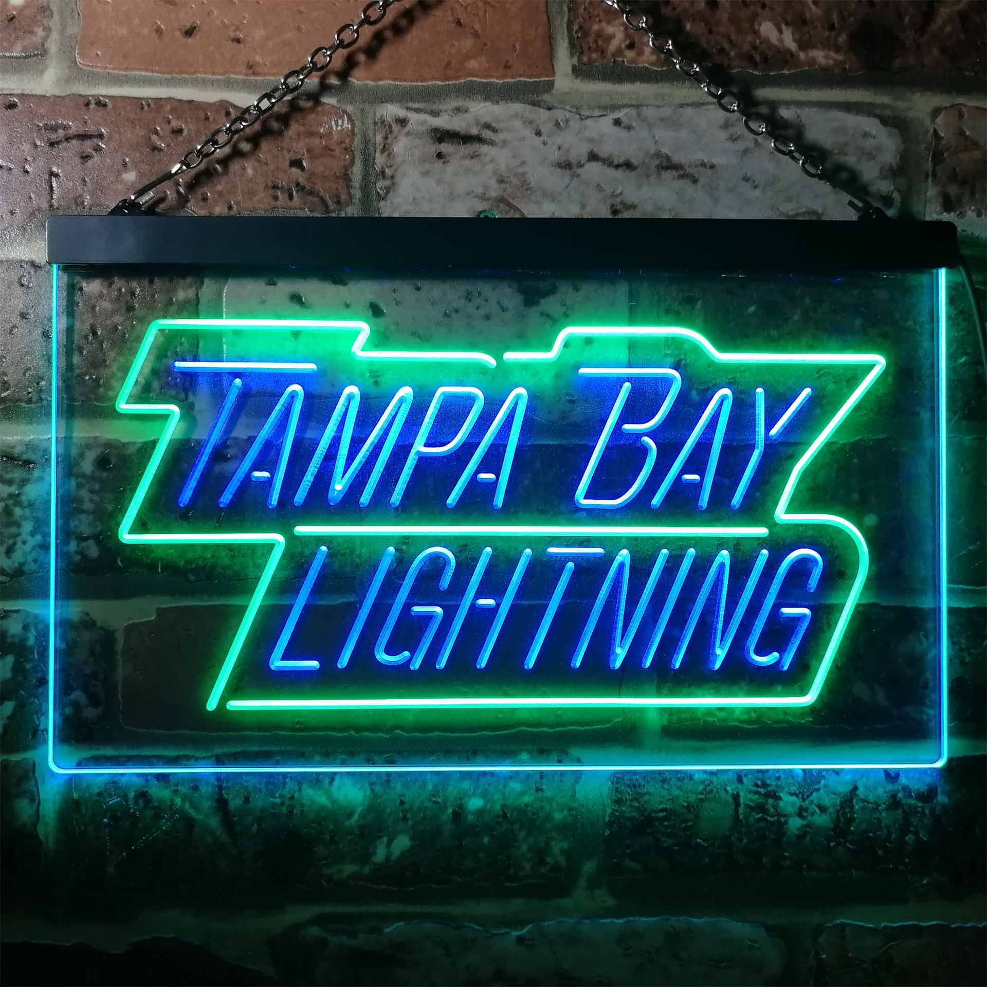 Tampa Bay Sport Team Lightning Script Neon LED Sign