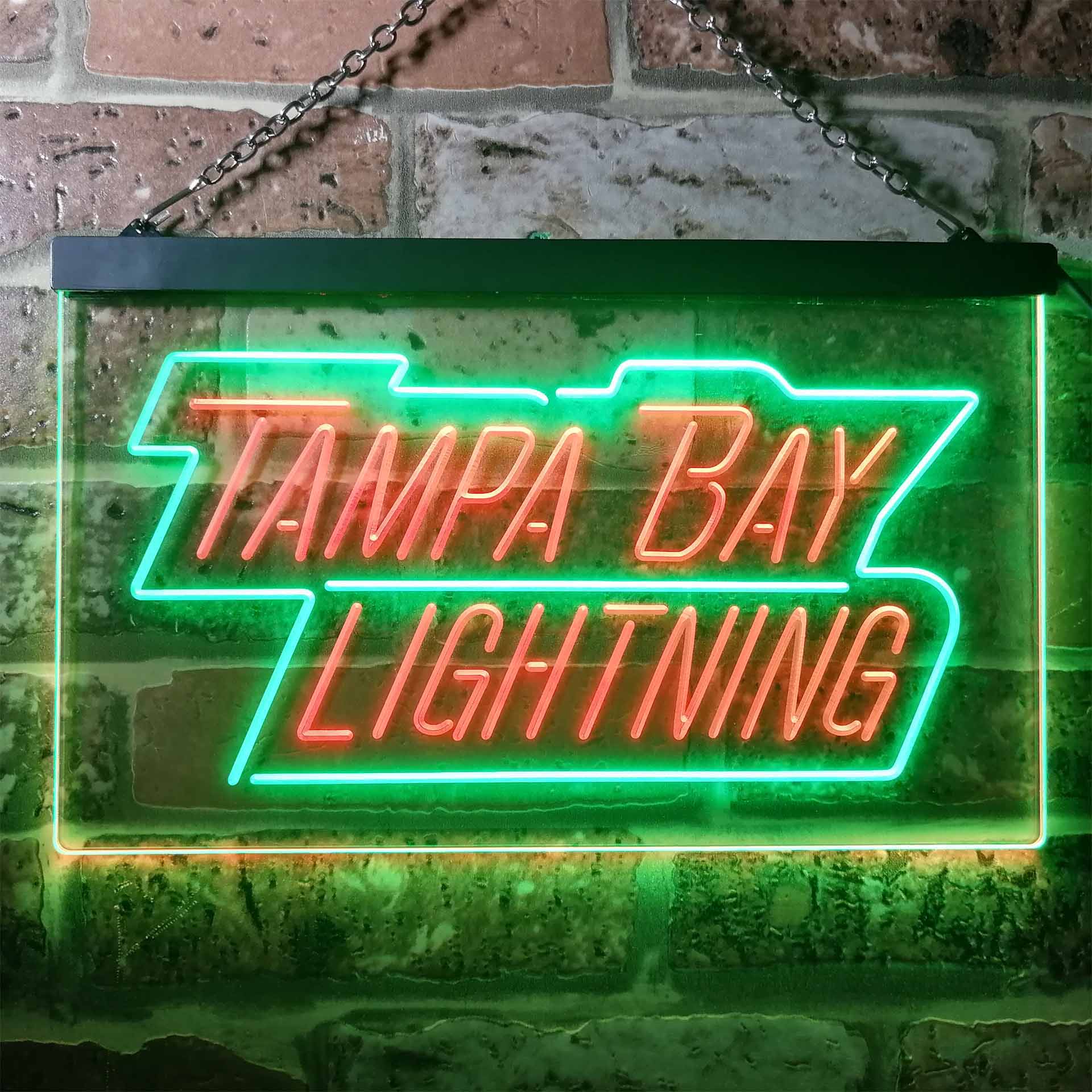 Tampa Bay Sport Team Lightning Script Neon LED Sign