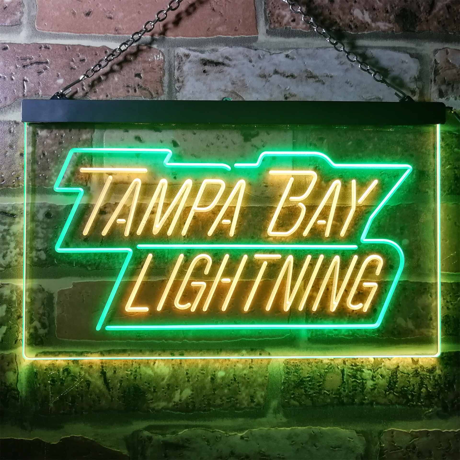 Tampa Bay Sport Team Lightning Script Neon LED Sign