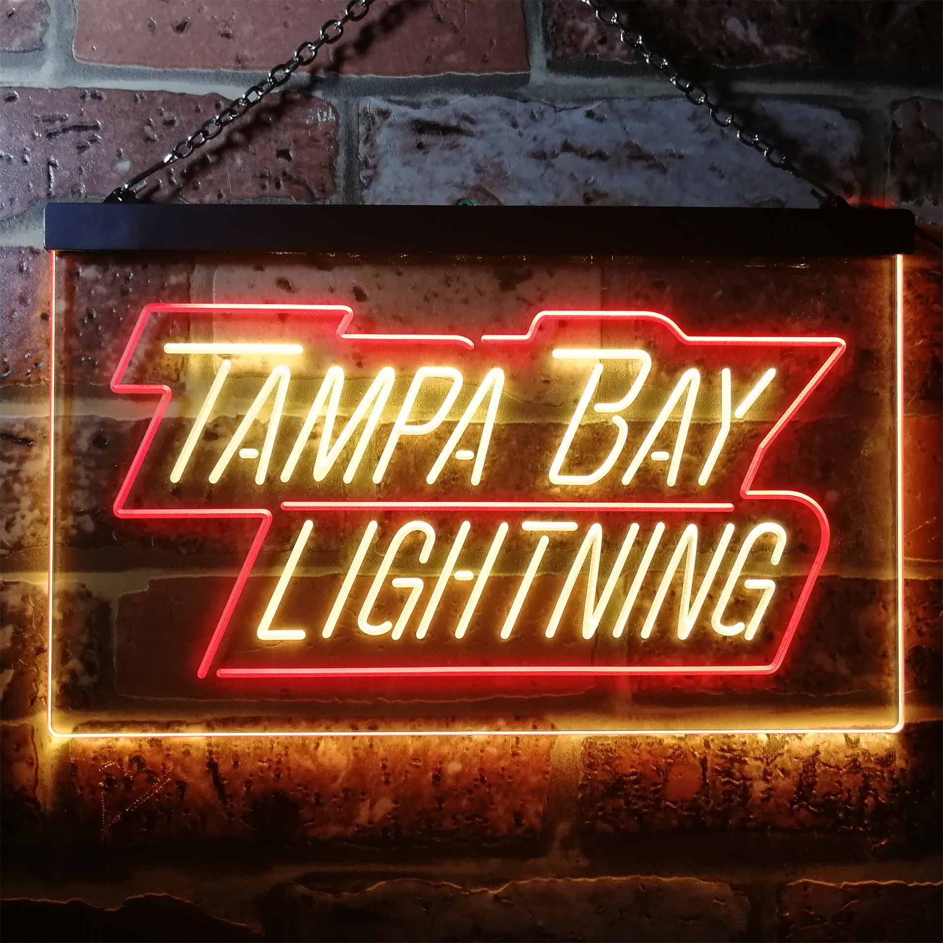 Tampa Bay Sport Team Lightning Script Neon LED Sign