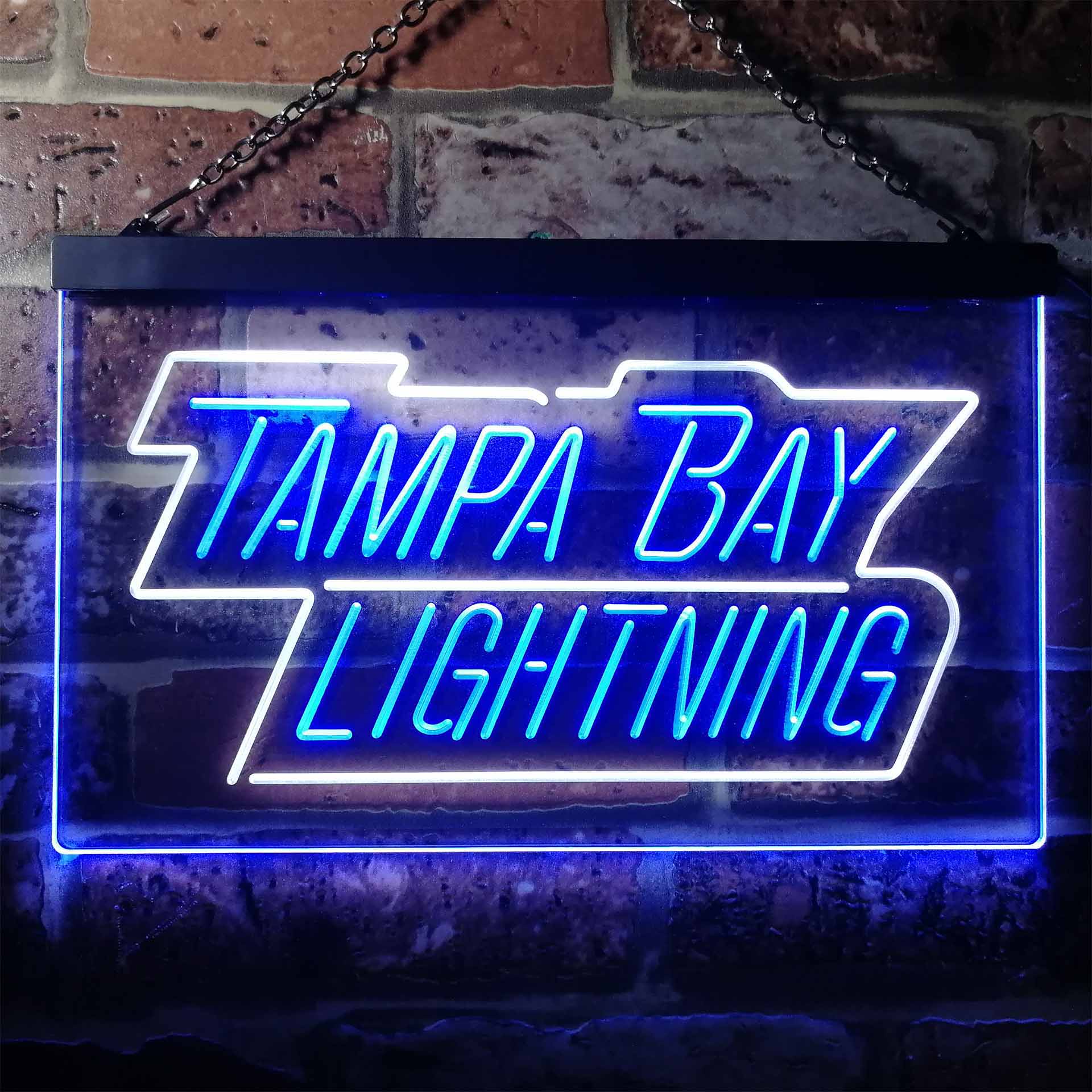 Tampa Bay Sport Team Lightning Script Neon LED Sign