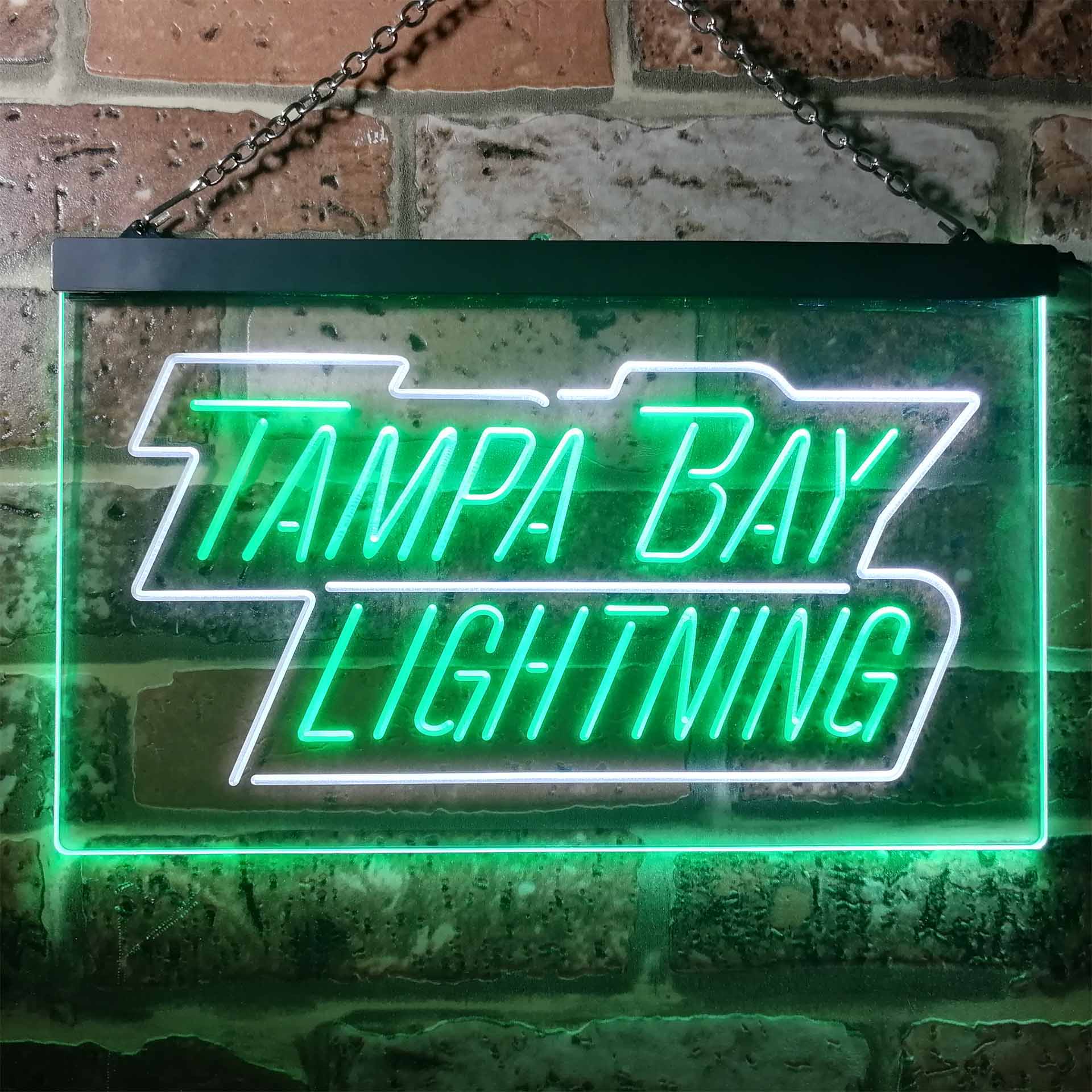 Tampa Bay Sport Team Lightning Script Neon LED Sign