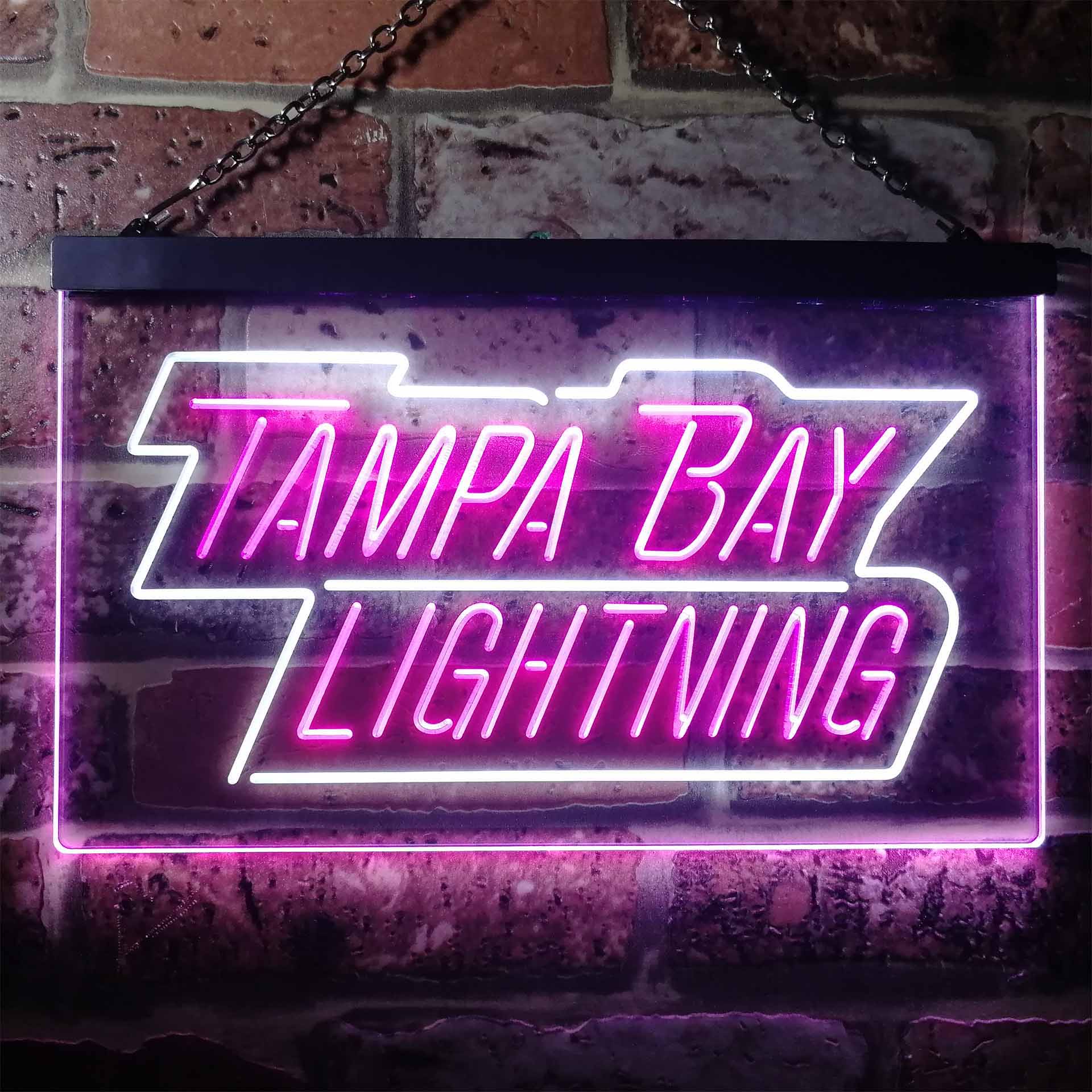 Tampa Bay Sport Team Lightning Script Neon LED Sign