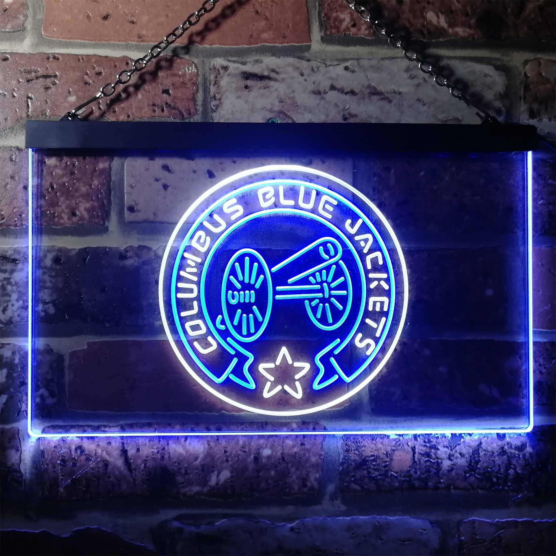 Columbus Sport Team Blue Jackets Neon LED Sign