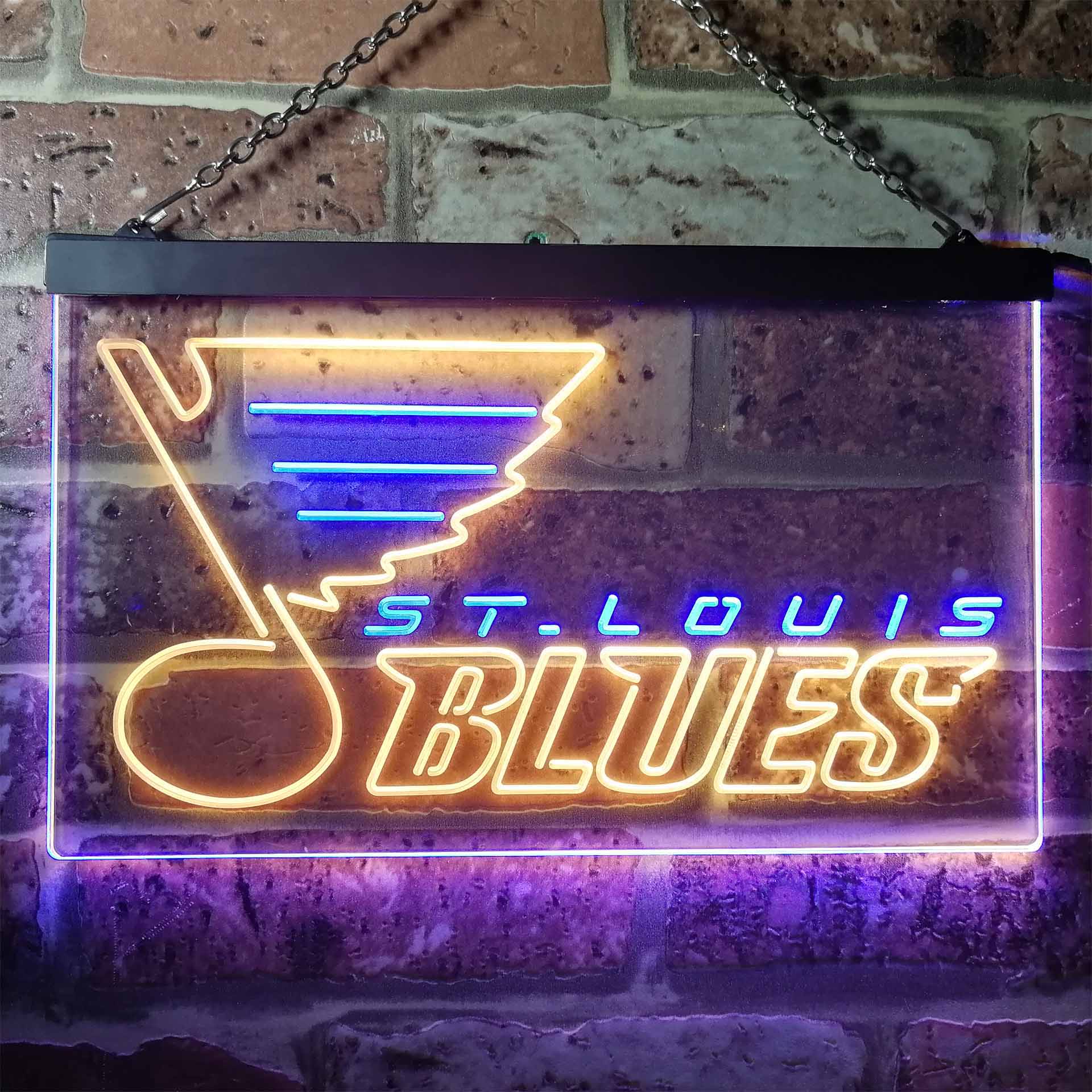St Louis Blues Logo 2 Neon LED Sign