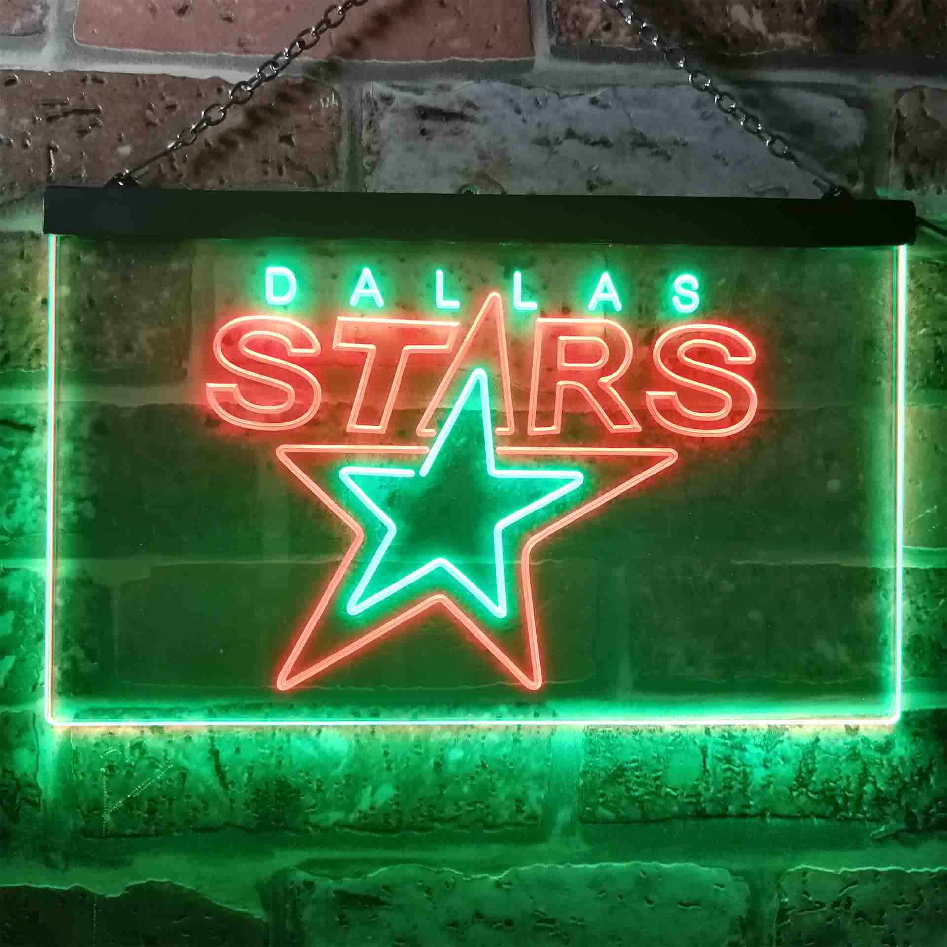 Dallas Sport Team Stars Neon LED Sign