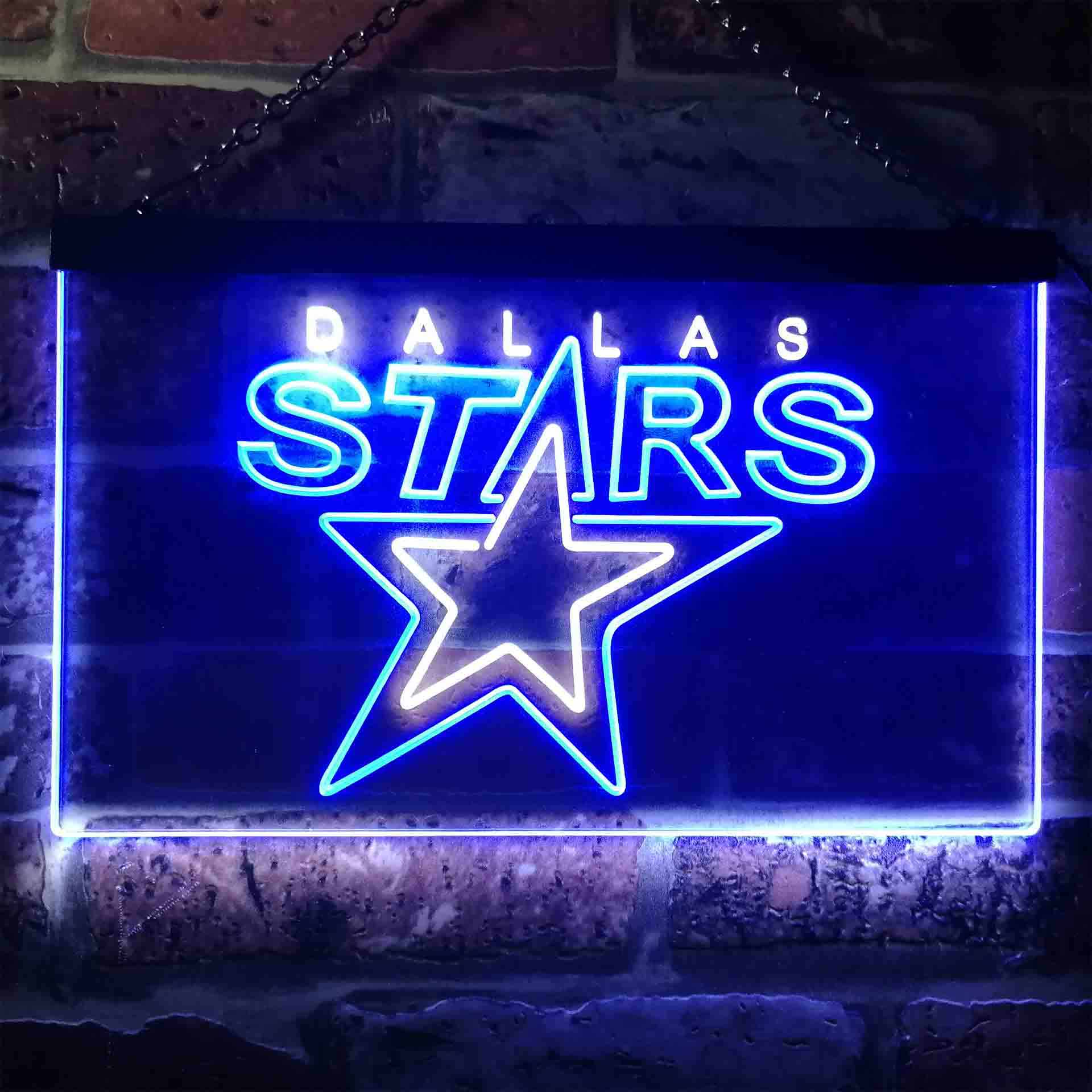 Dallas Sport Team Stars Neon LED Sign