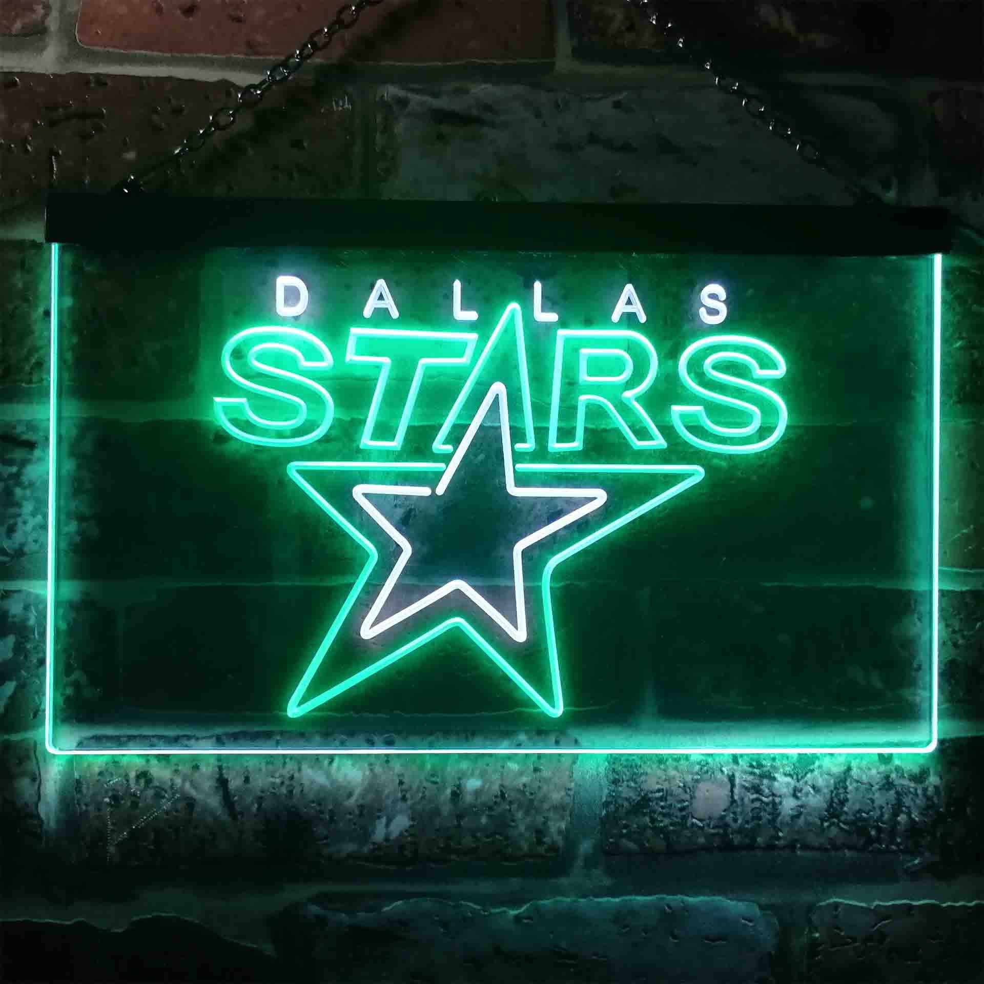 Dallas Sport Team Stars Neon LED Sign