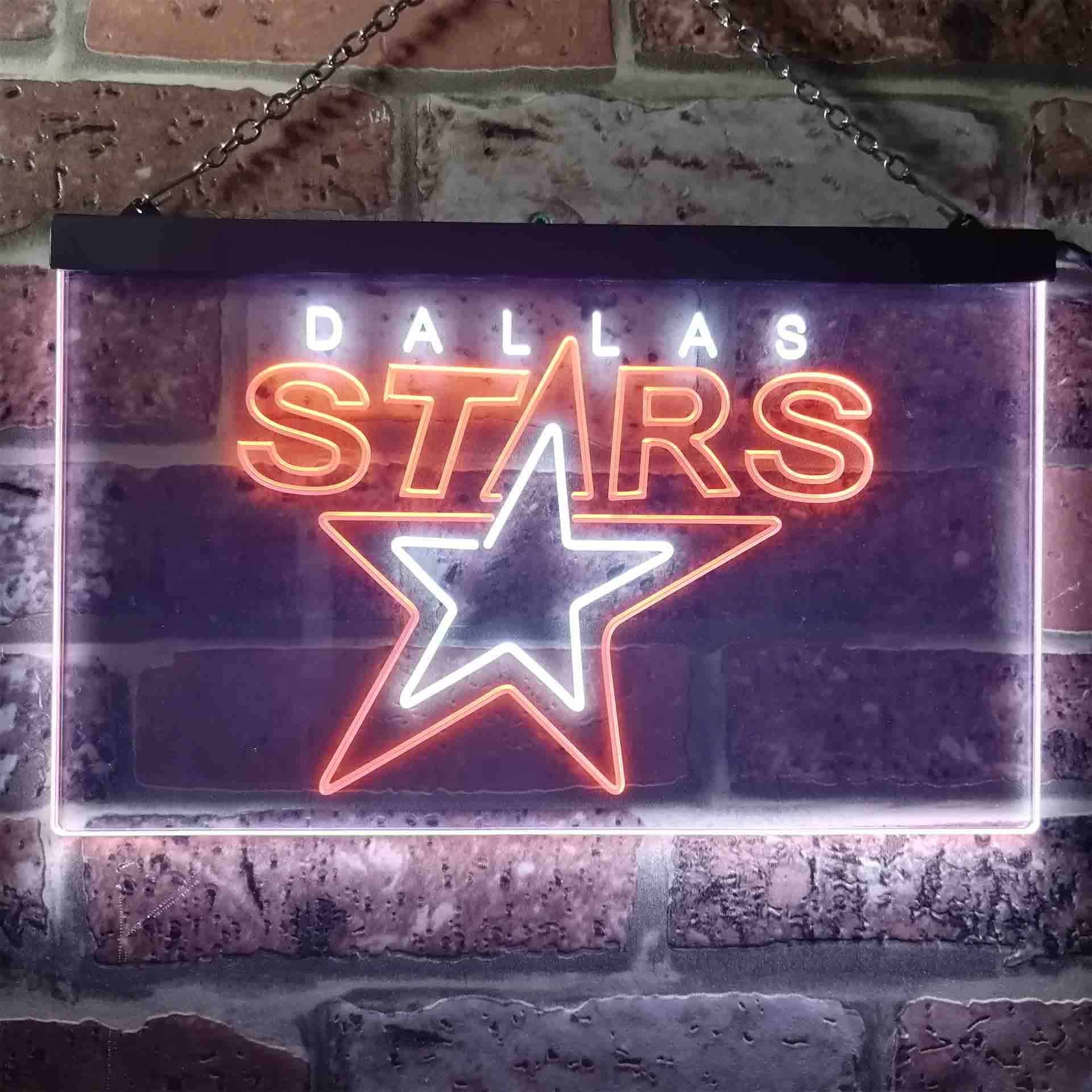 Dallas Sport Team Stars Neon LED Sign