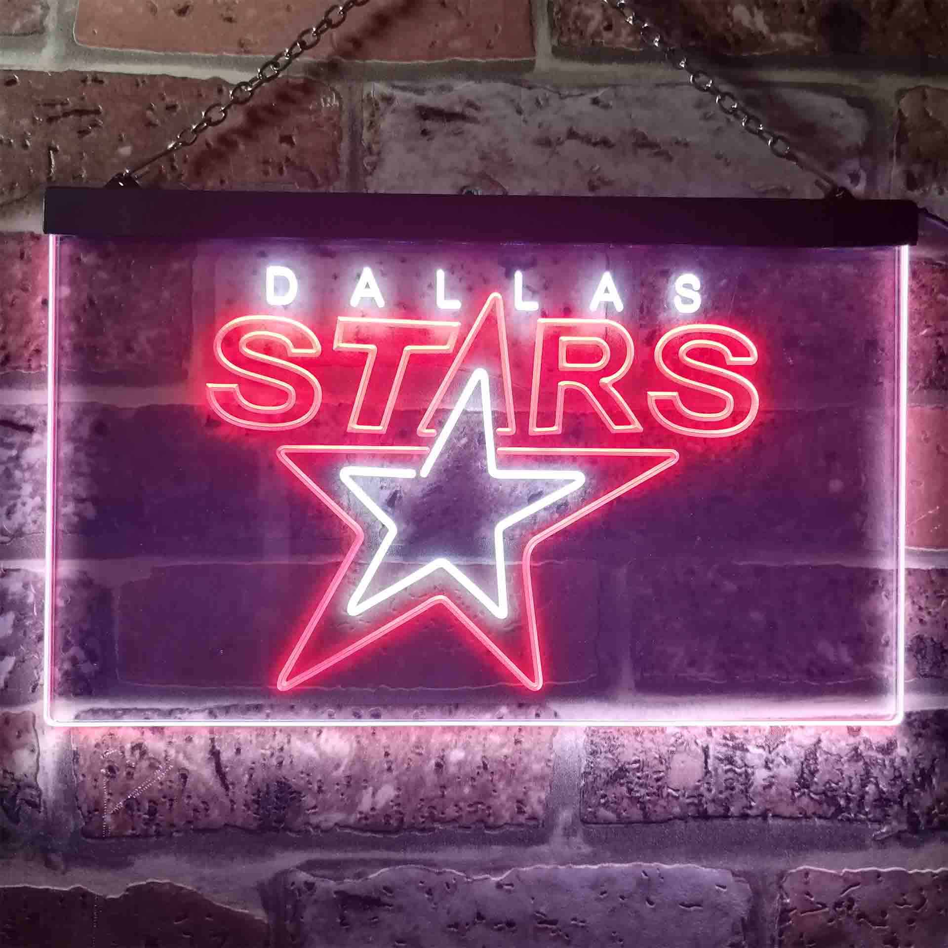 Dallas Sport Team Stars Neon LED Sign