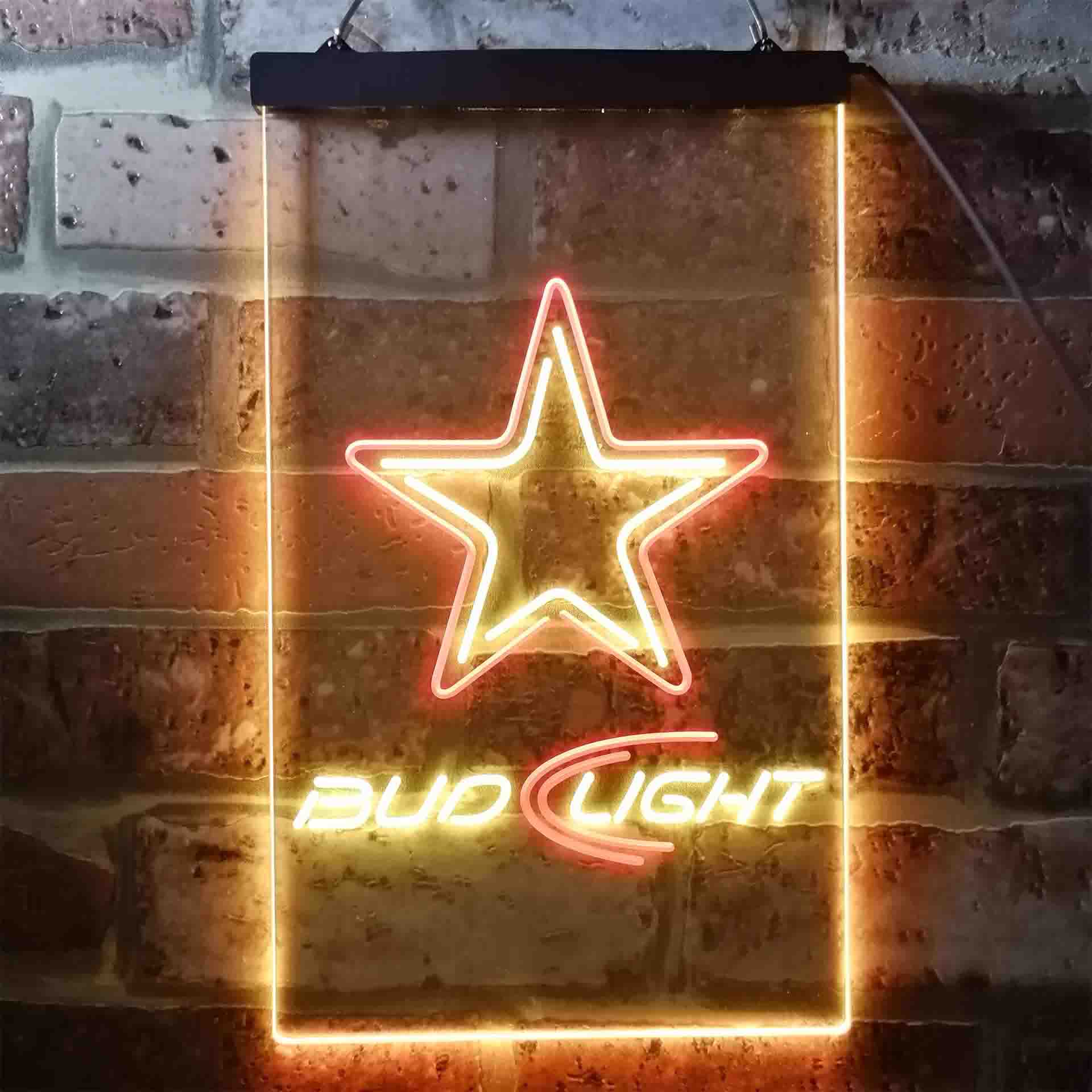 Bud Light Dallas Cowboys Neon LED Sign
