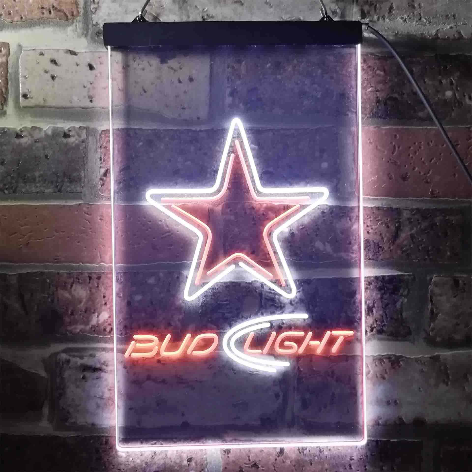 Bud Light Dallas Cowboys Neon LED Sign