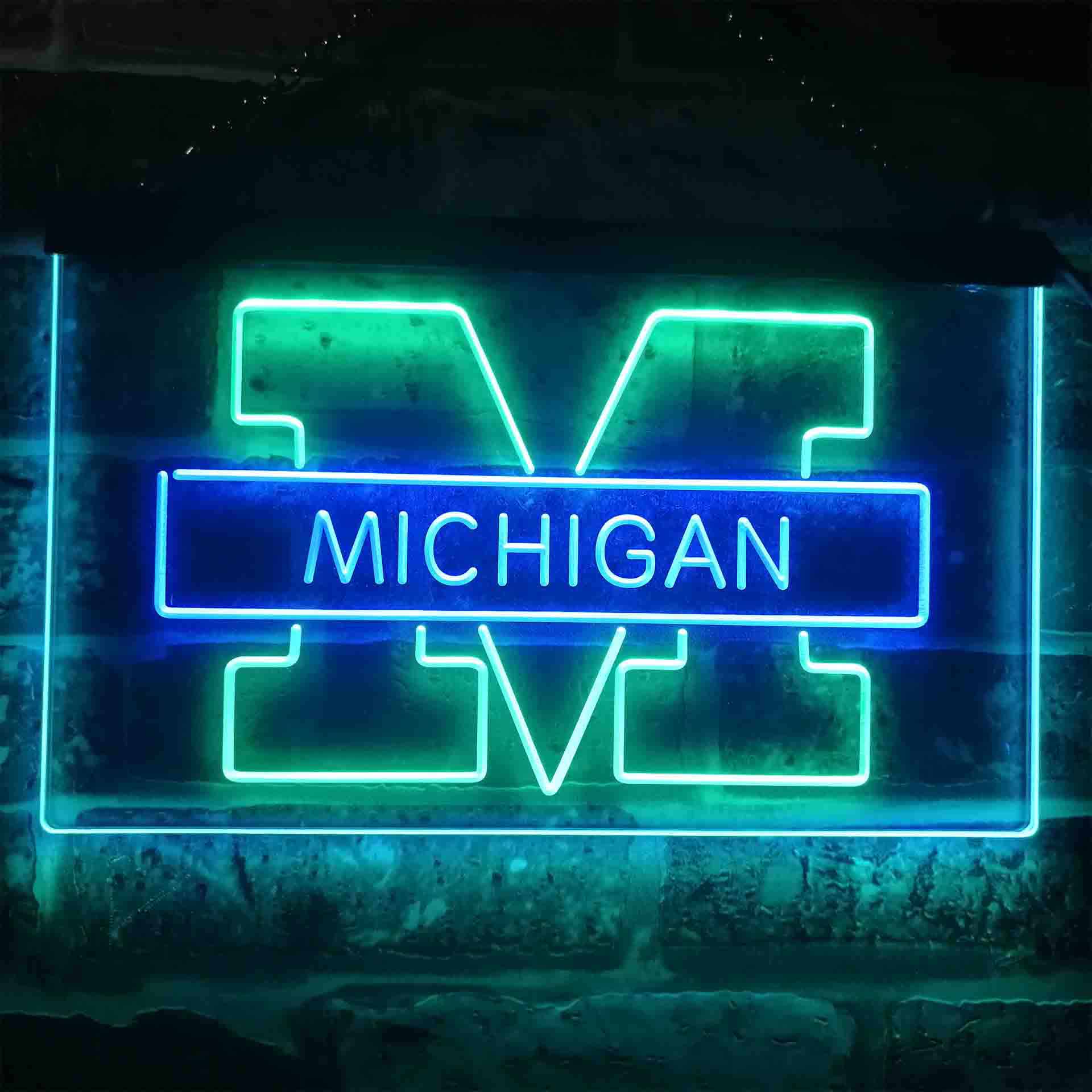 Michigan Sport Team Basketball Neon LED Sign