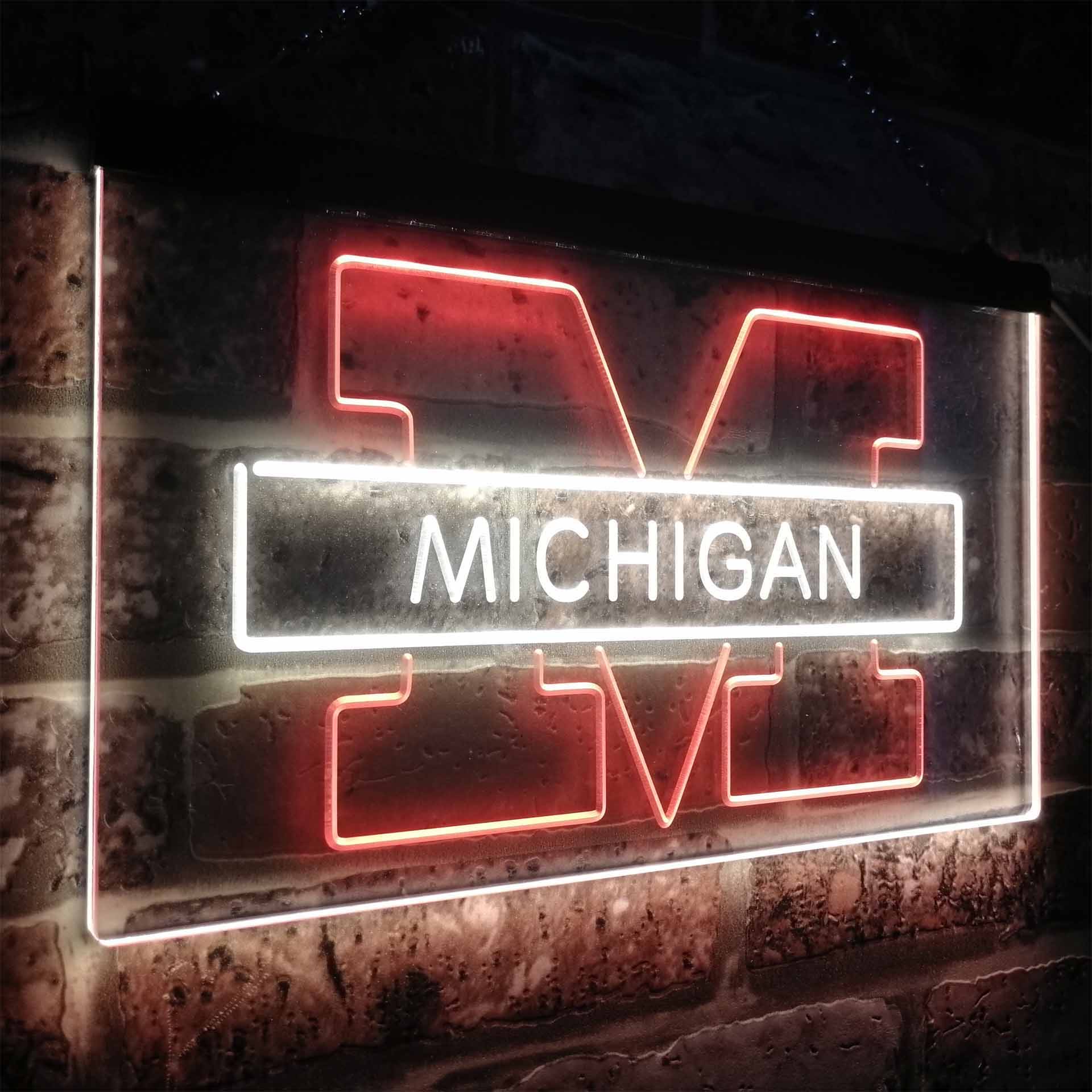 Michigan Sport Team Basketball Neon LED Sign