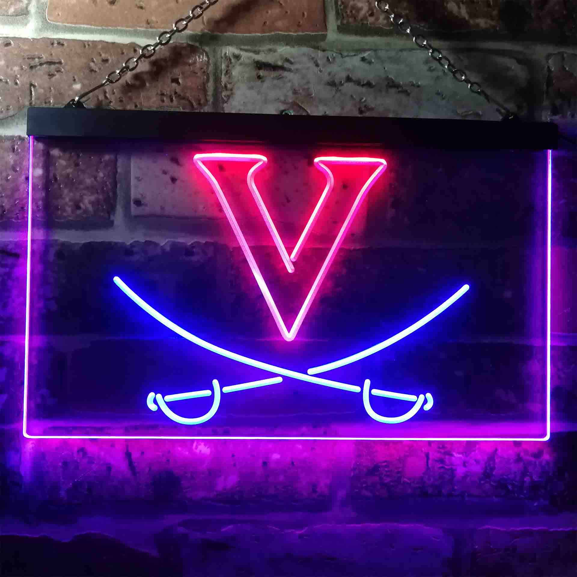 Virginia Sport Team Basketball Neon LED Sign