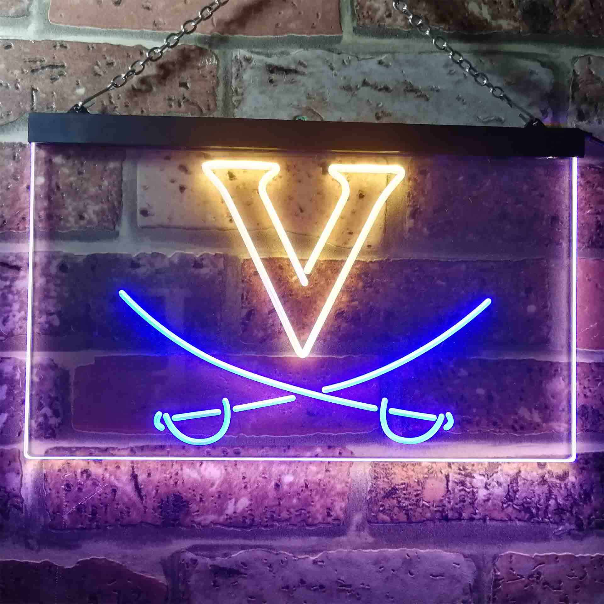 Virginia Sport Team Basketball Neon LED Sign