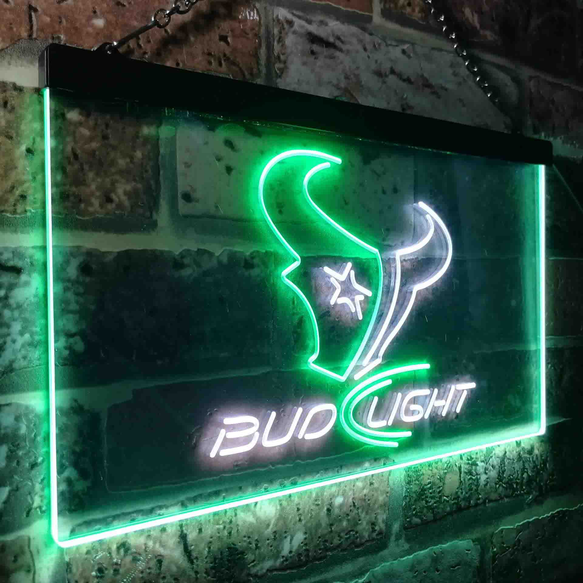 Bud Light Houston Texans Neon LED Sign