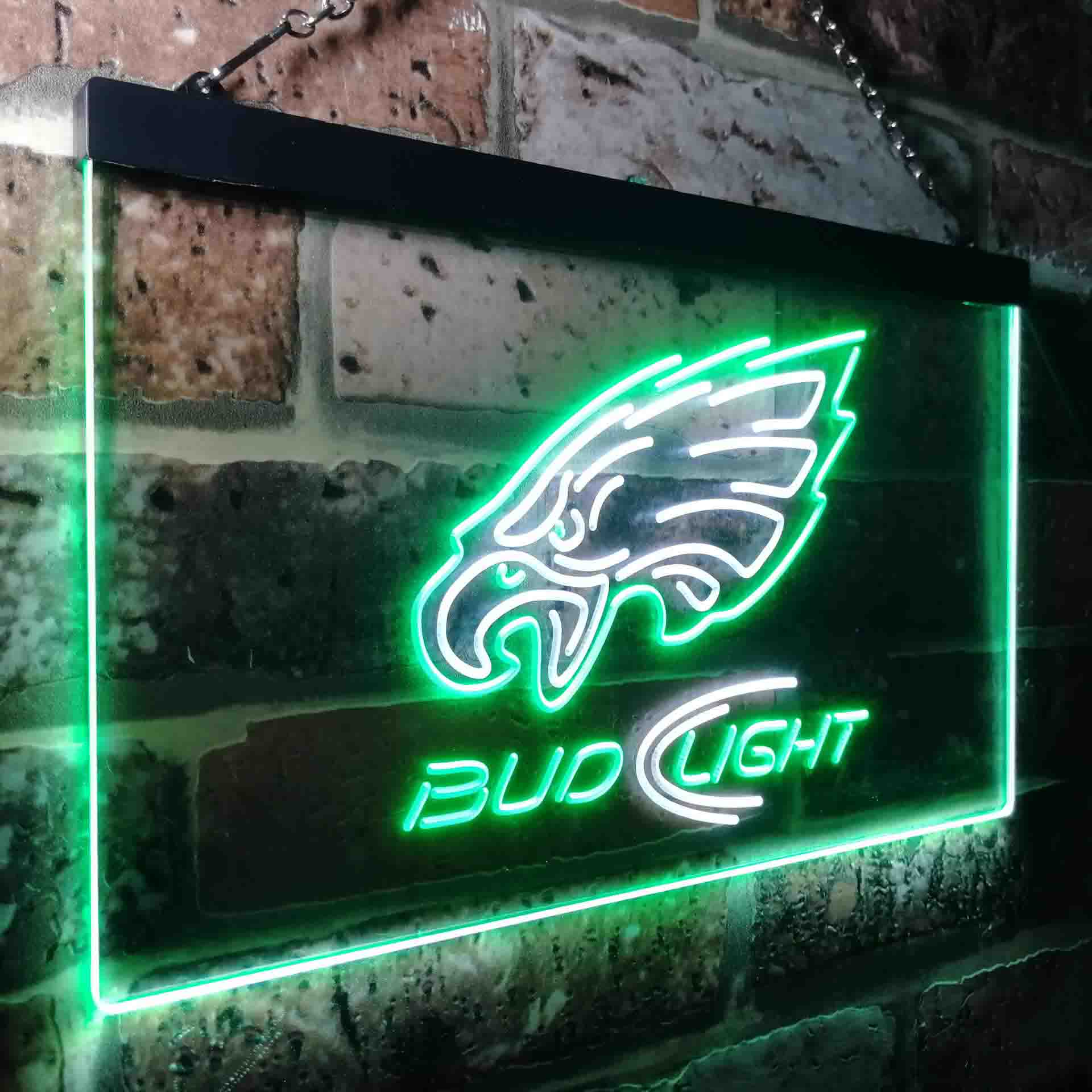 Bud Light Philadelphia Eagles Neon LED Sign