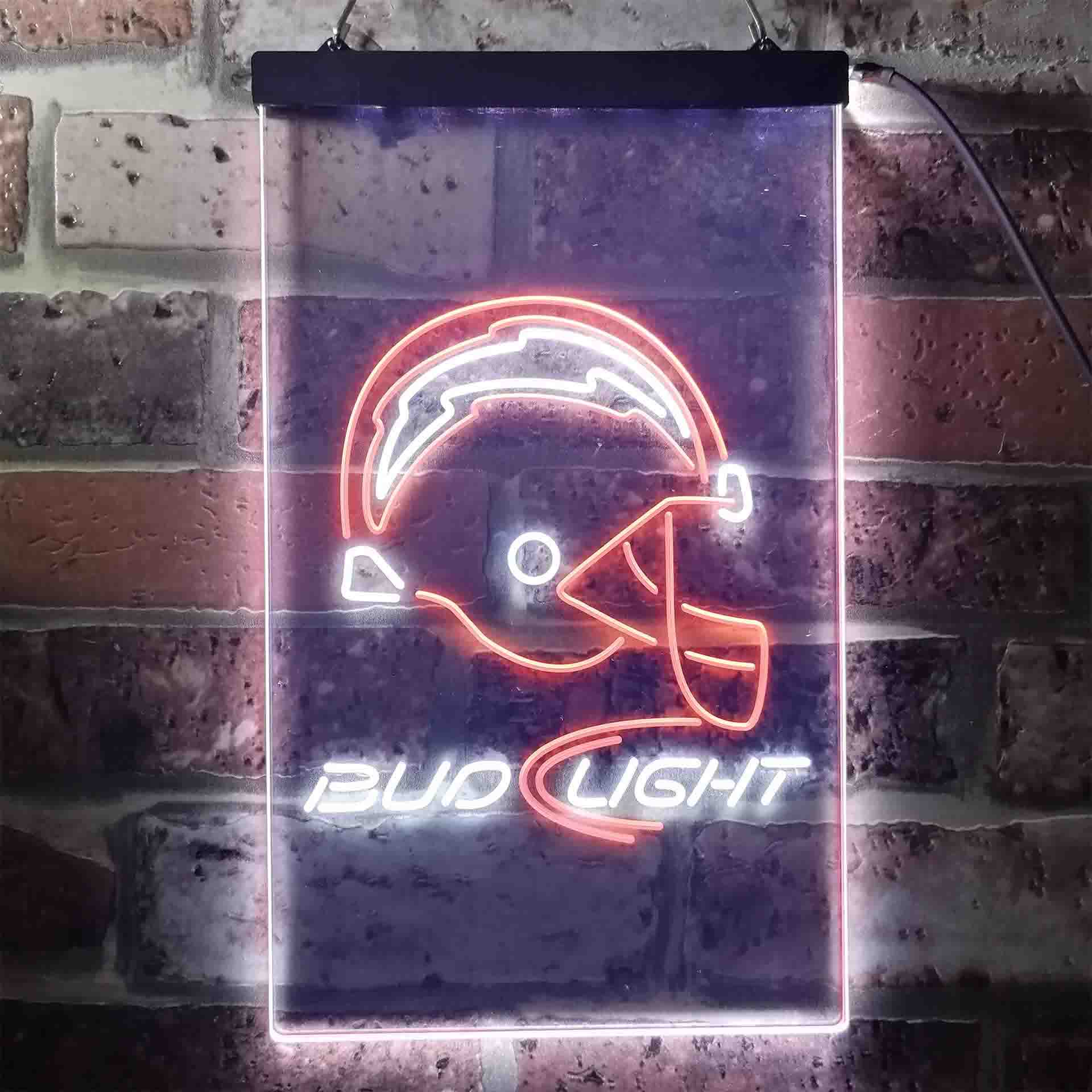 Los Angeles Chargers Bud Light Neon LED Sign