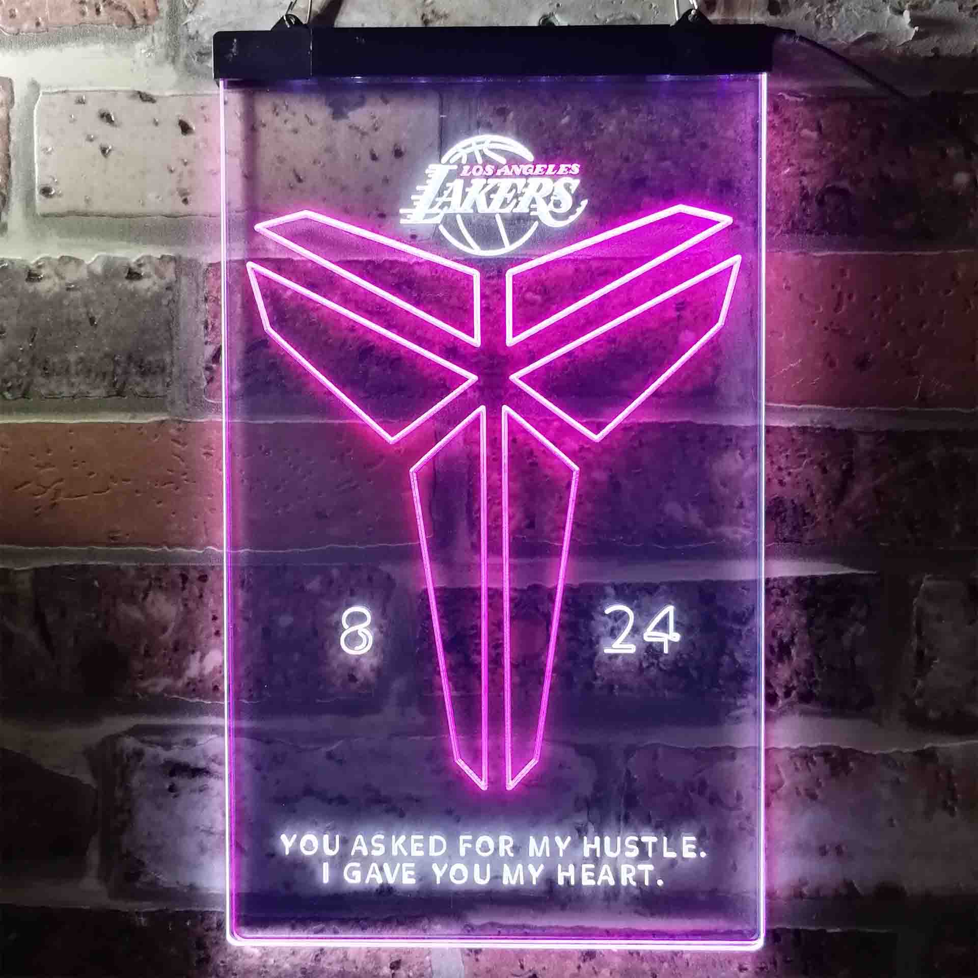 Los Angeles Lakers Kobe 8 24 Neon LED Sign