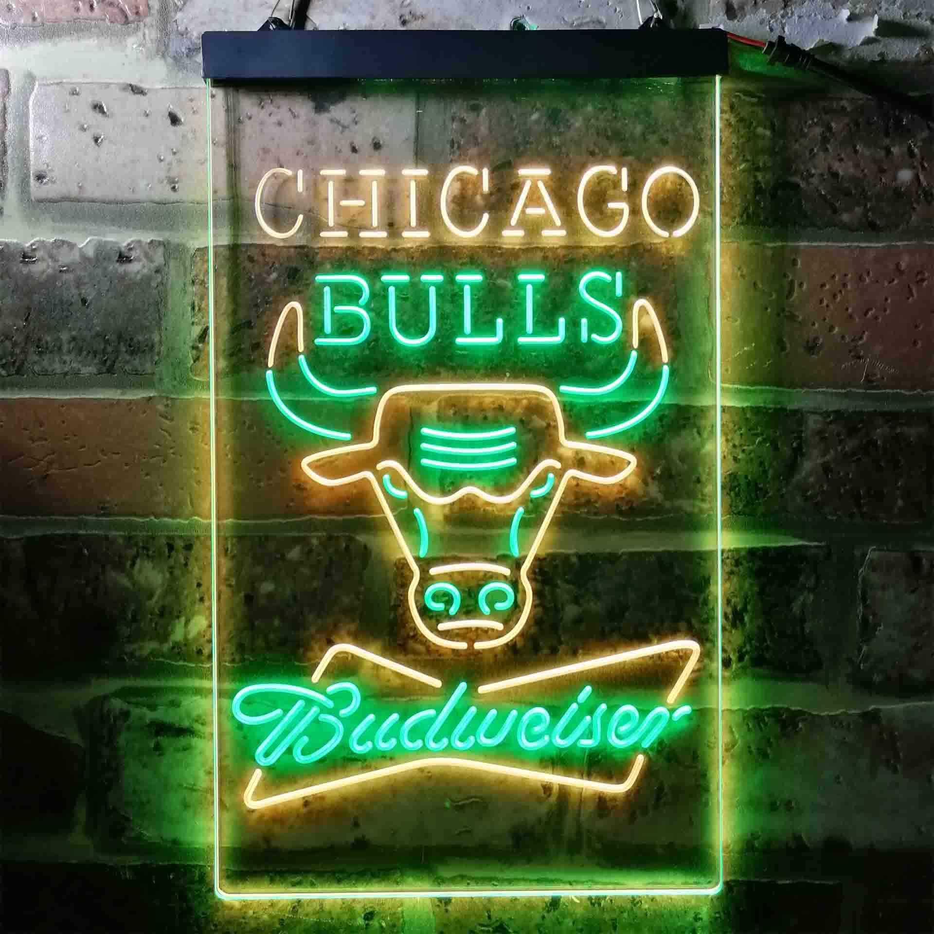 Chicago Bulls Budweiser Neon LED Sign