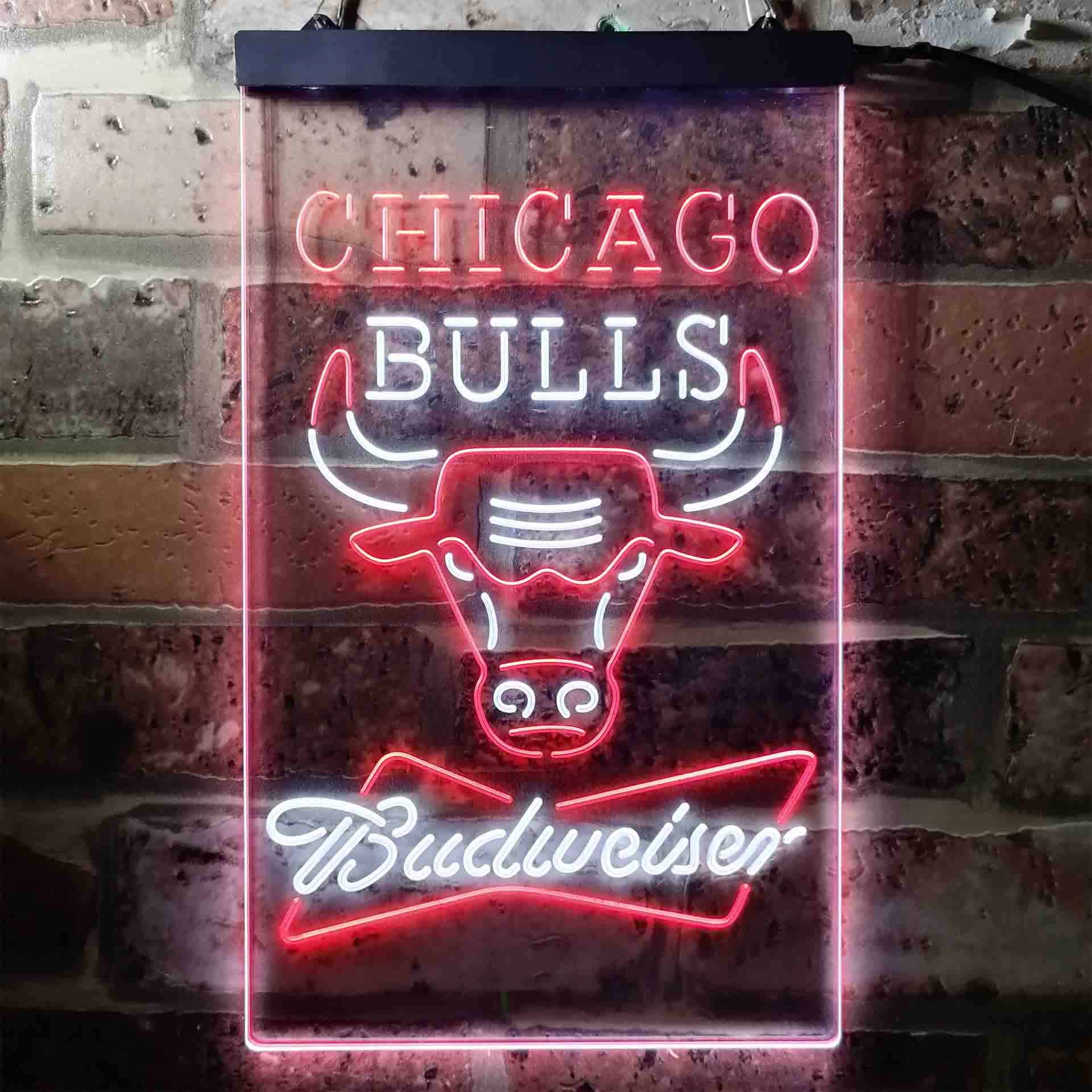 Chicago Bulls Budweiser Neon LED Sign