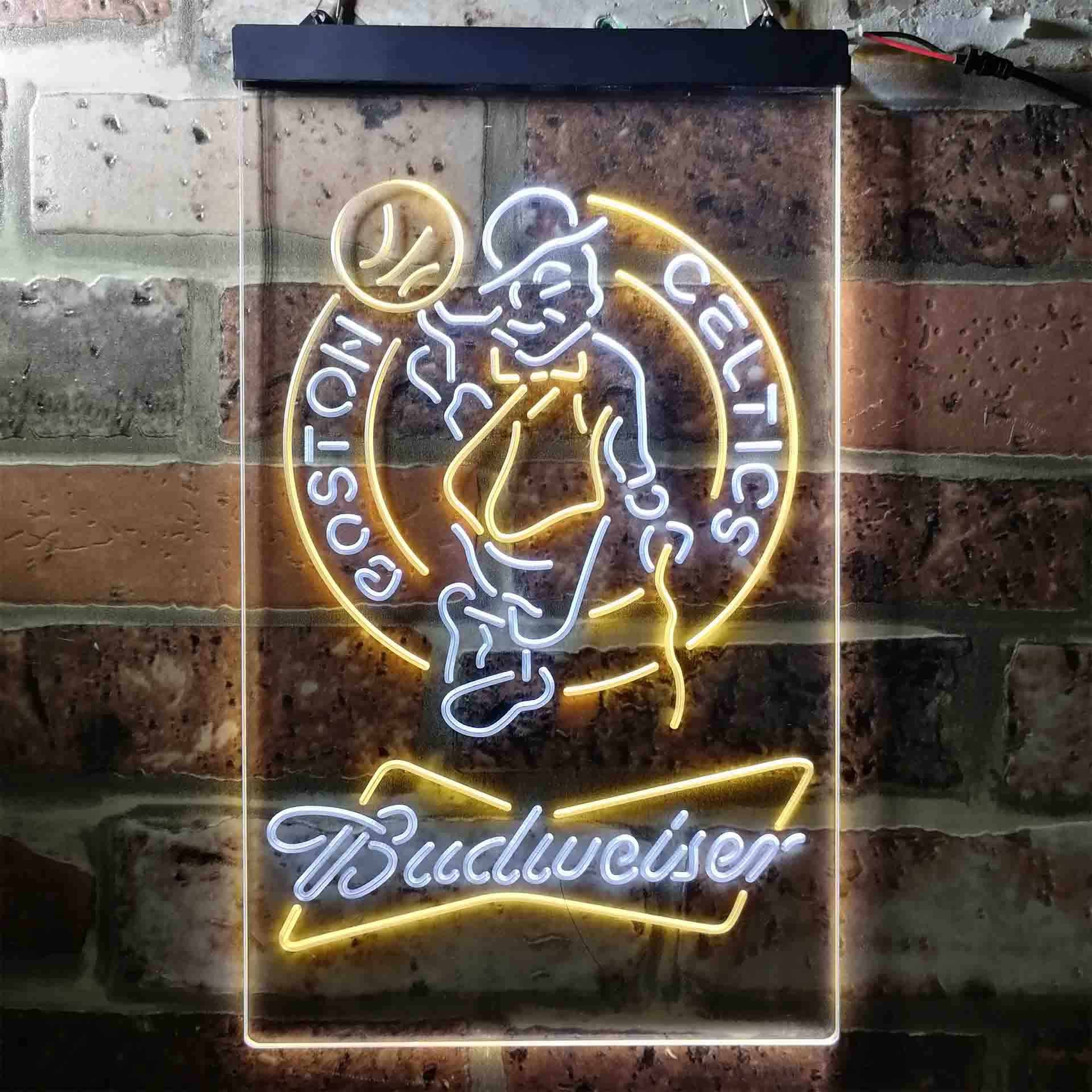 Boston Celtics Budweiser Neon LED Sign