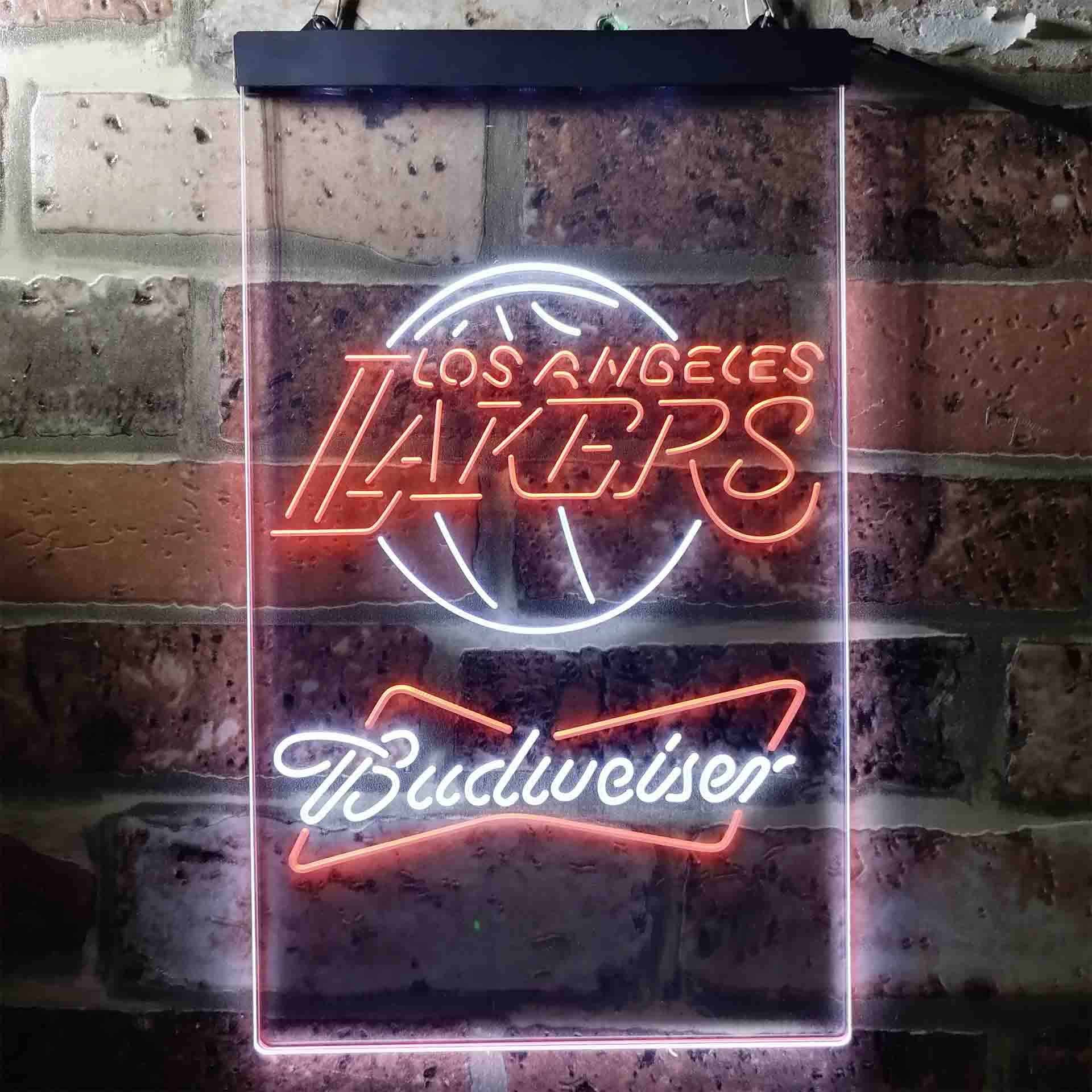 Los Angeles Lakers NBA Budweiser Neon LED Sign
