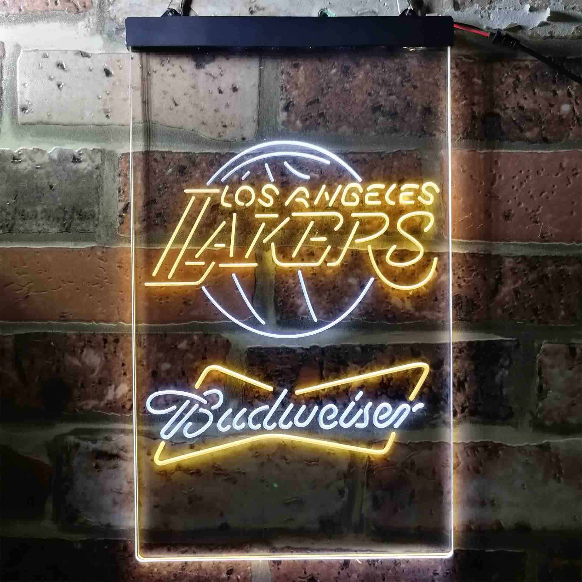 Los Angeles Lakers NBA Budweiser Neon LED Sign