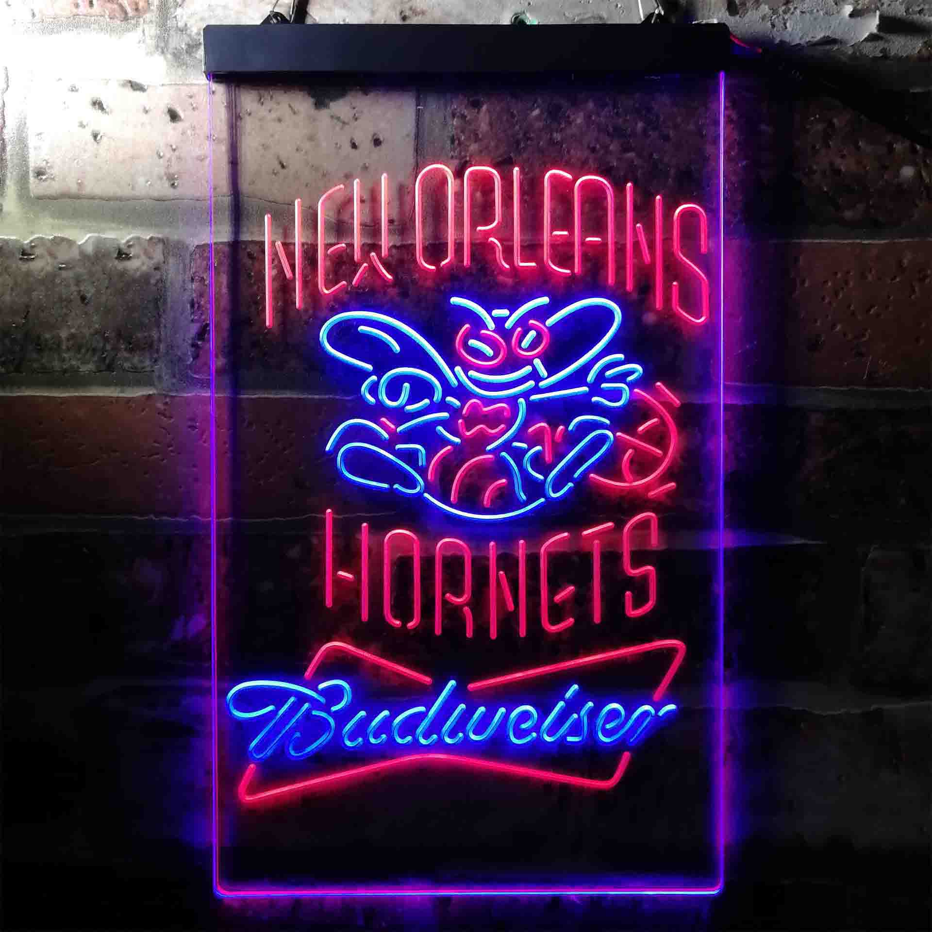 New Orleans Hornets NBA Budweiser Neon LED Sign