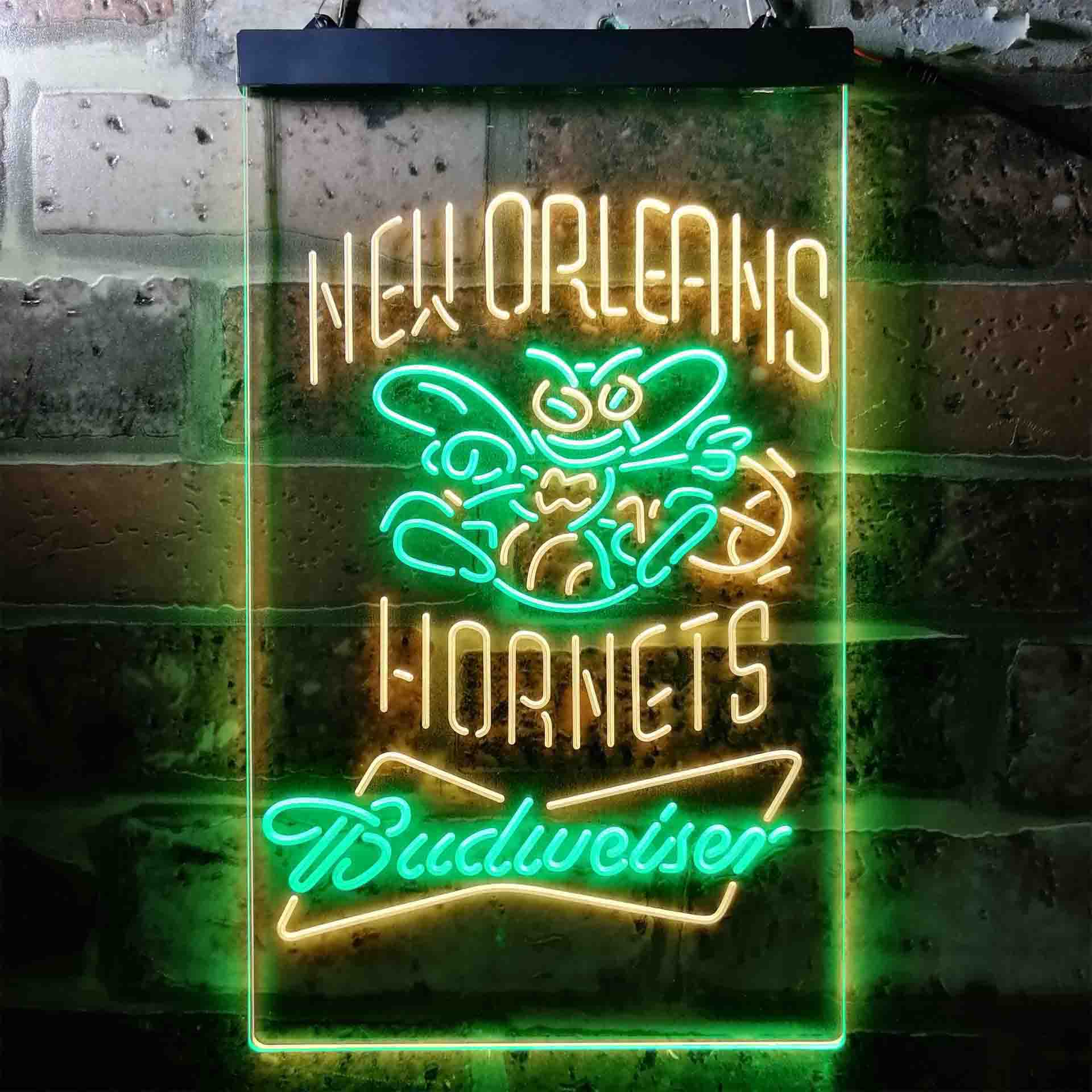 New Orleans Hornets NBA Budweiser Neon LED Sign