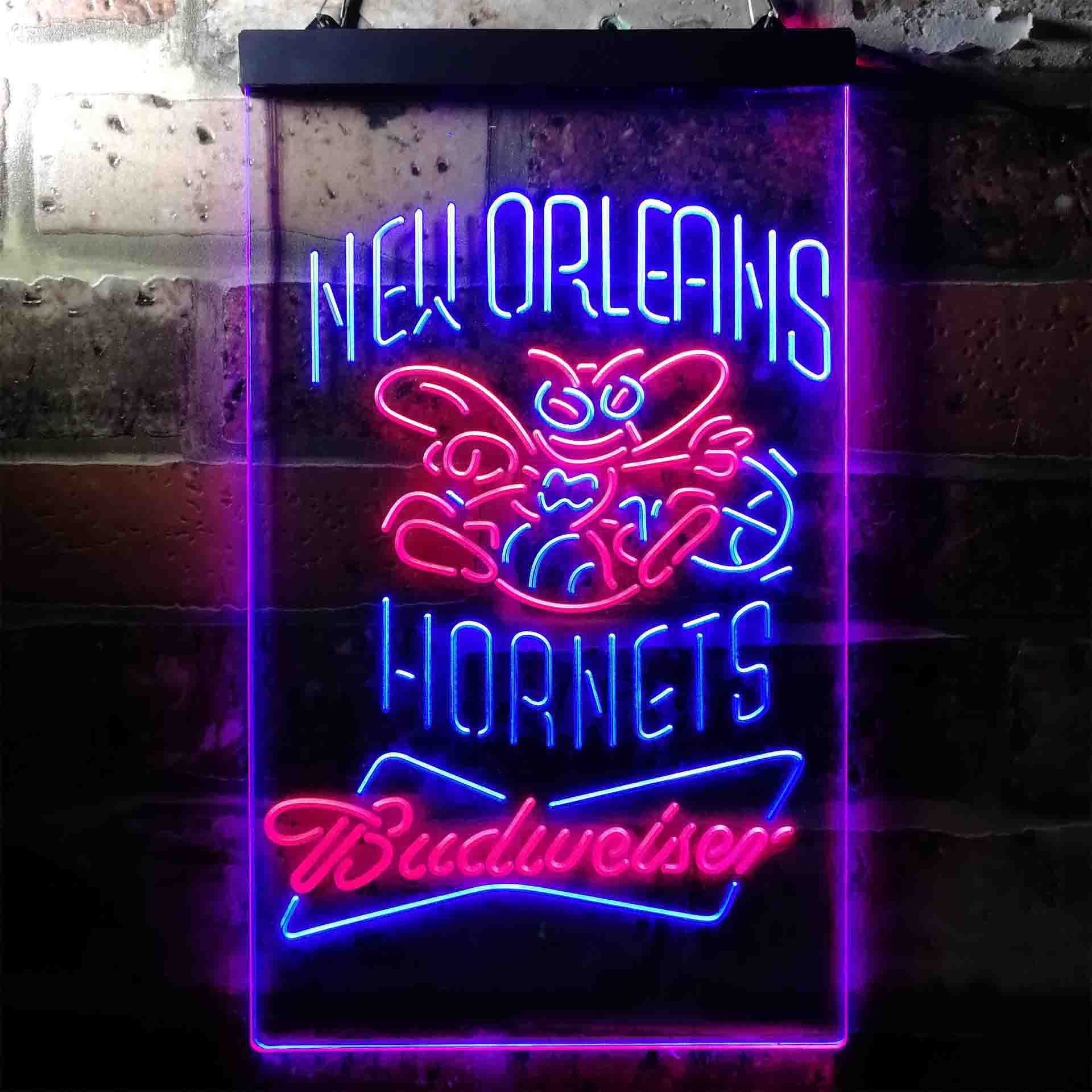 New Orleans Hornets NBA Budweiser Neon LED Sign