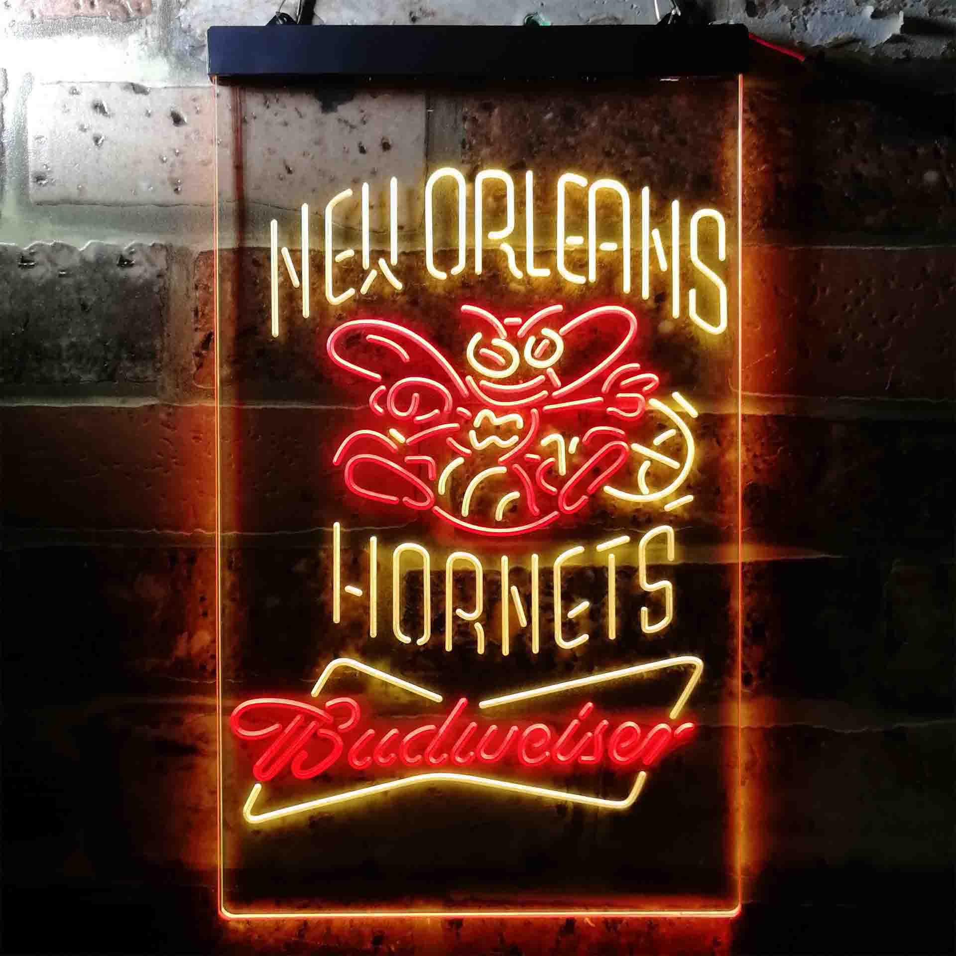 New Orleans Hornets NBA Budweiser Neon LED Sign