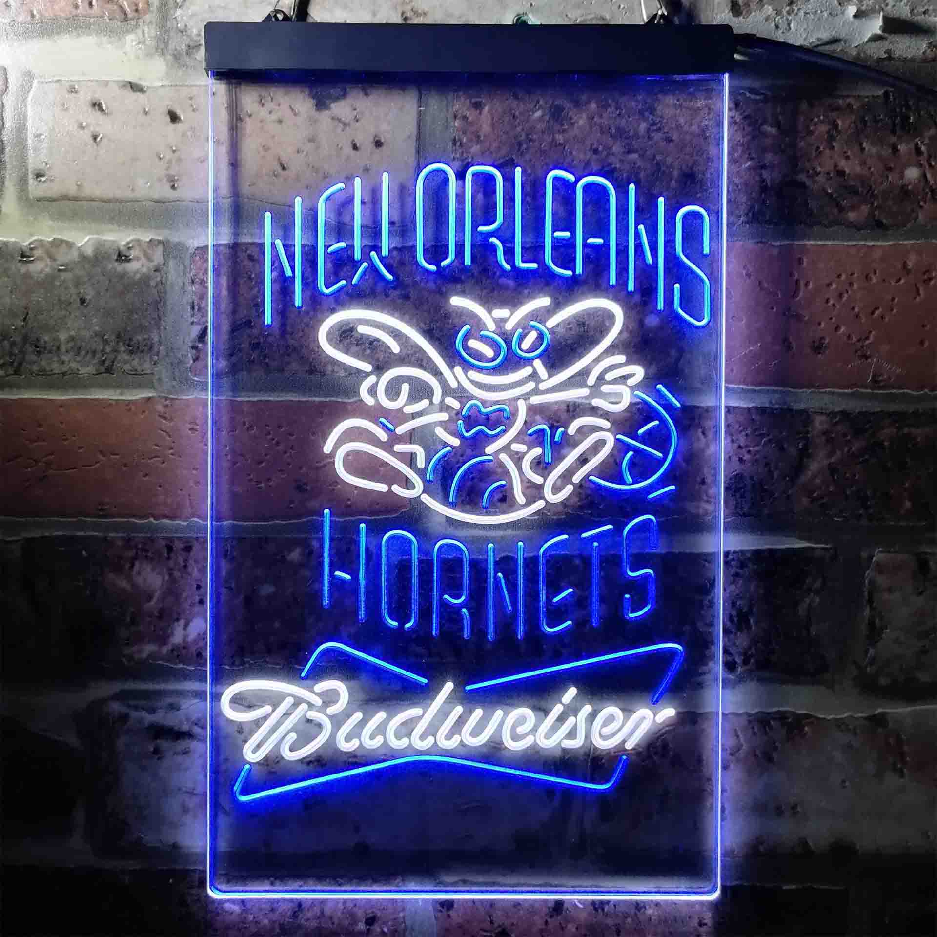 New Orleans Hornets NBA Budweiser Neon LED Sign