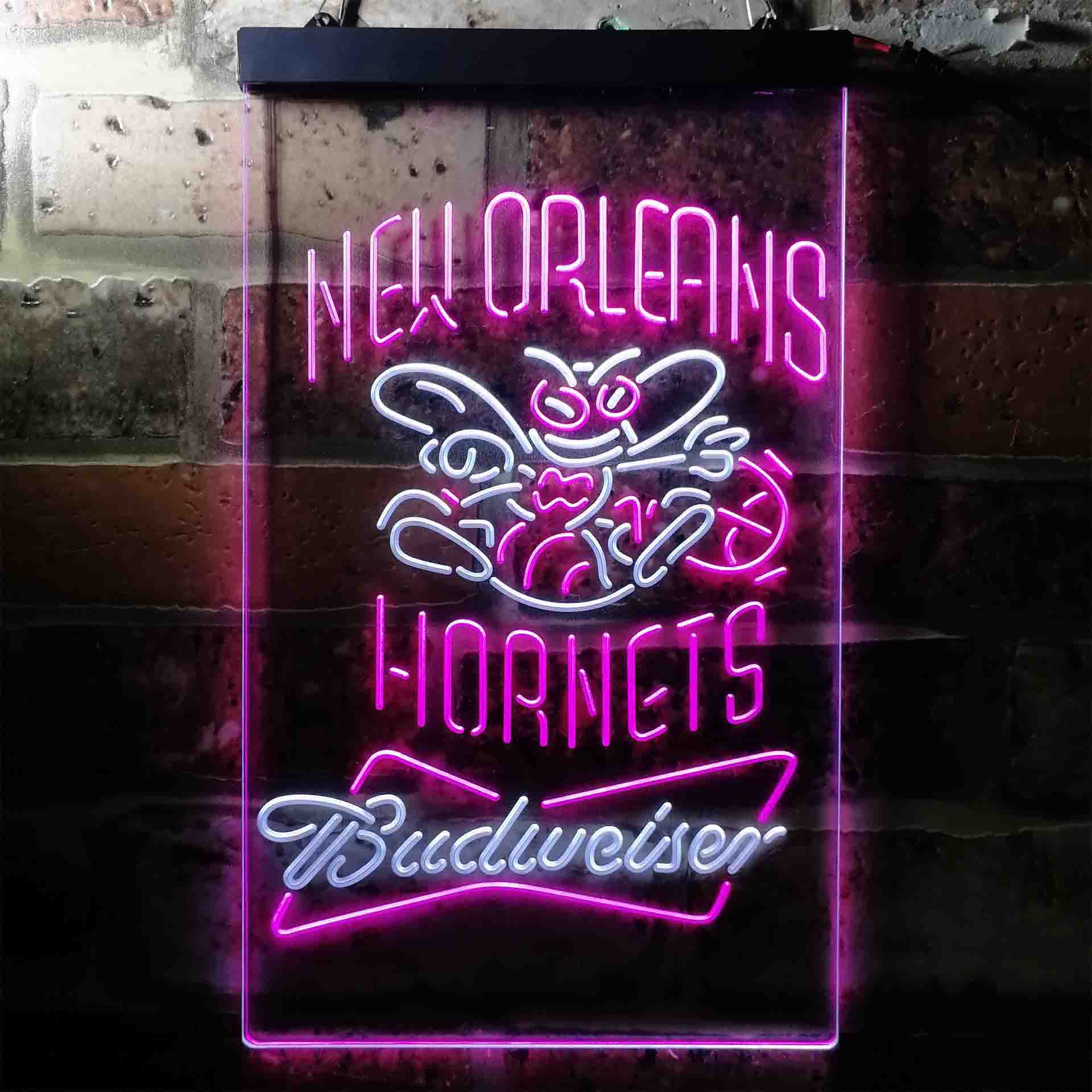 New Orleans Hornets NBA Budweiser Neon LED Sign