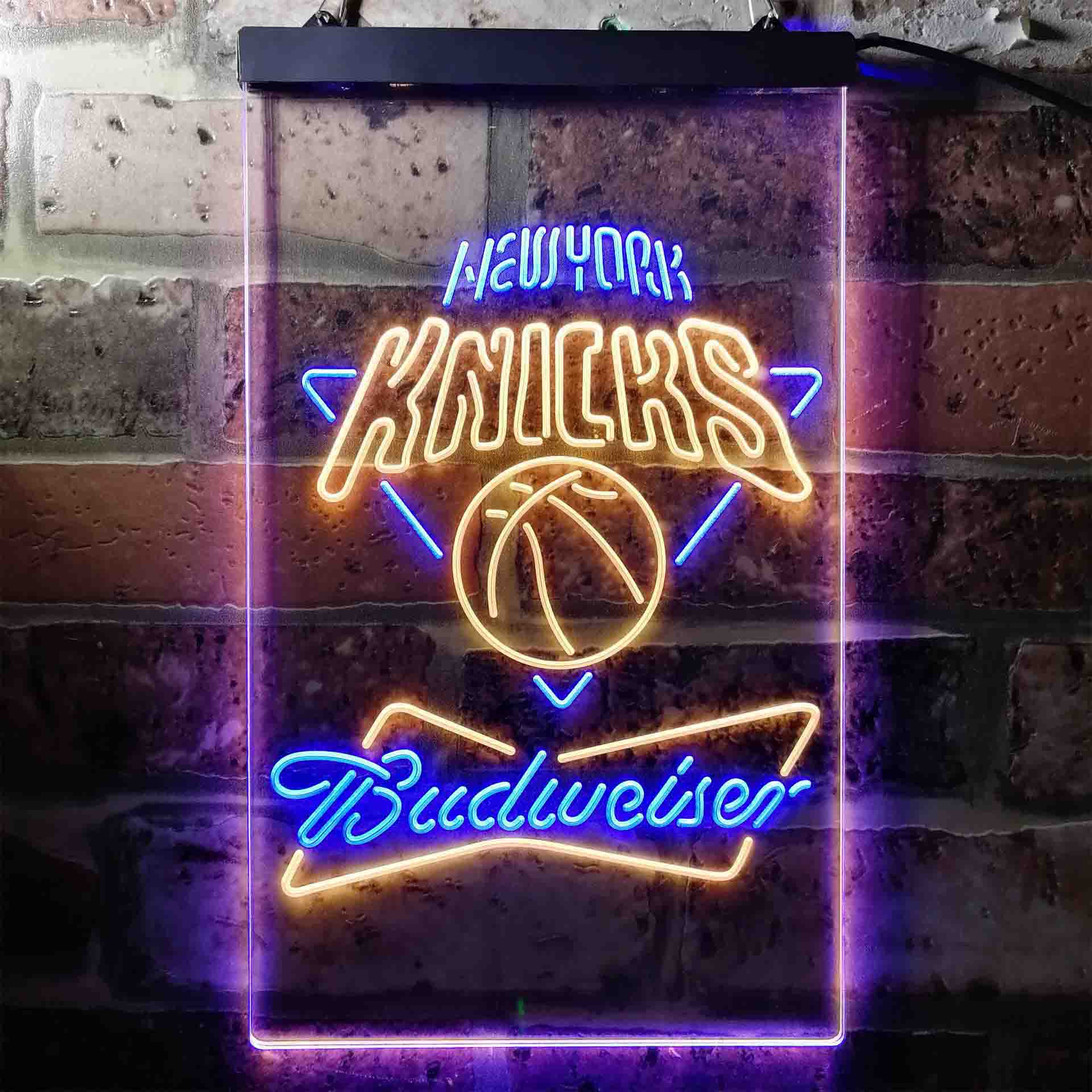 New York Knicks NBA Budweiser Neon LED Sign