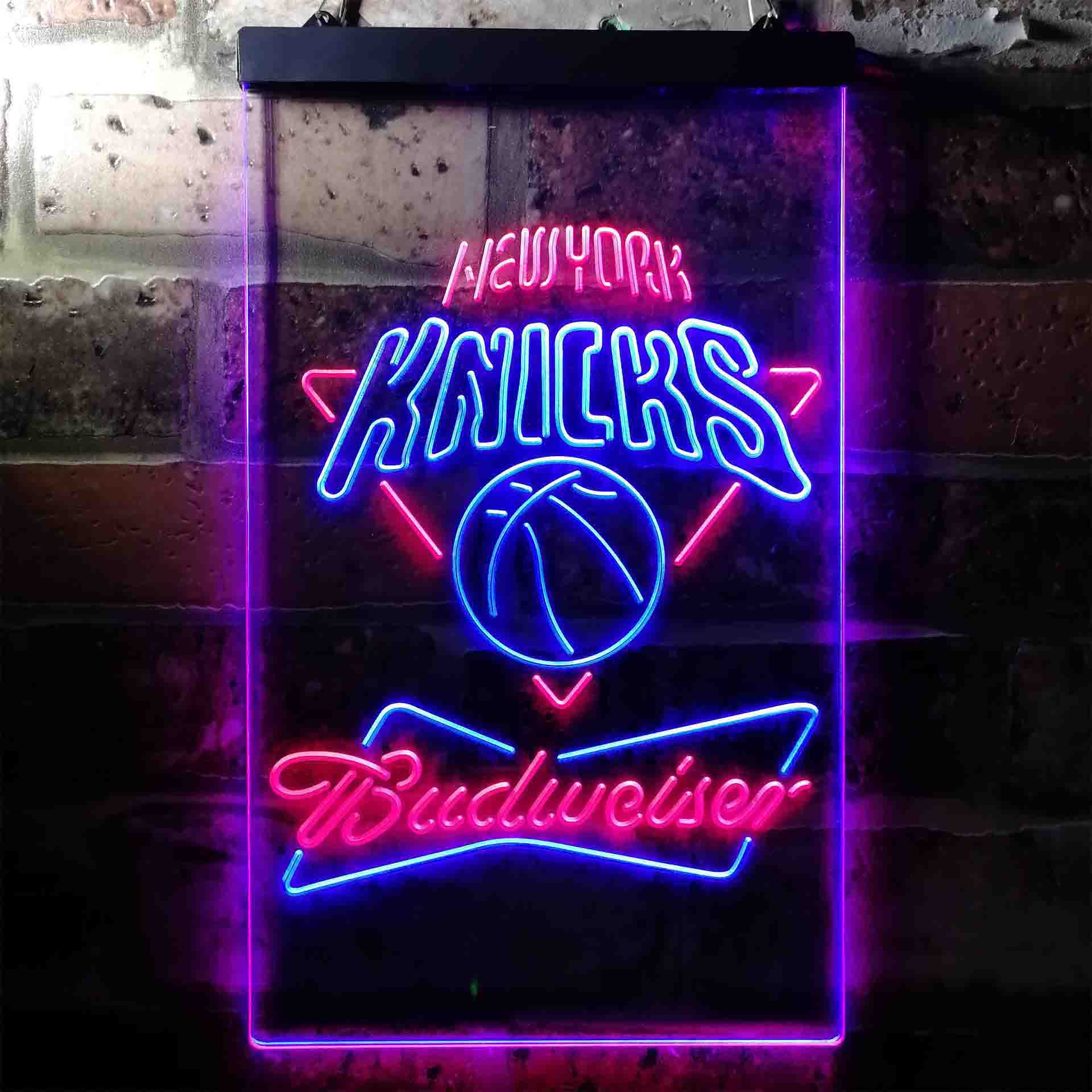 New York Knicks NBA Budweiser Neon LED Sign