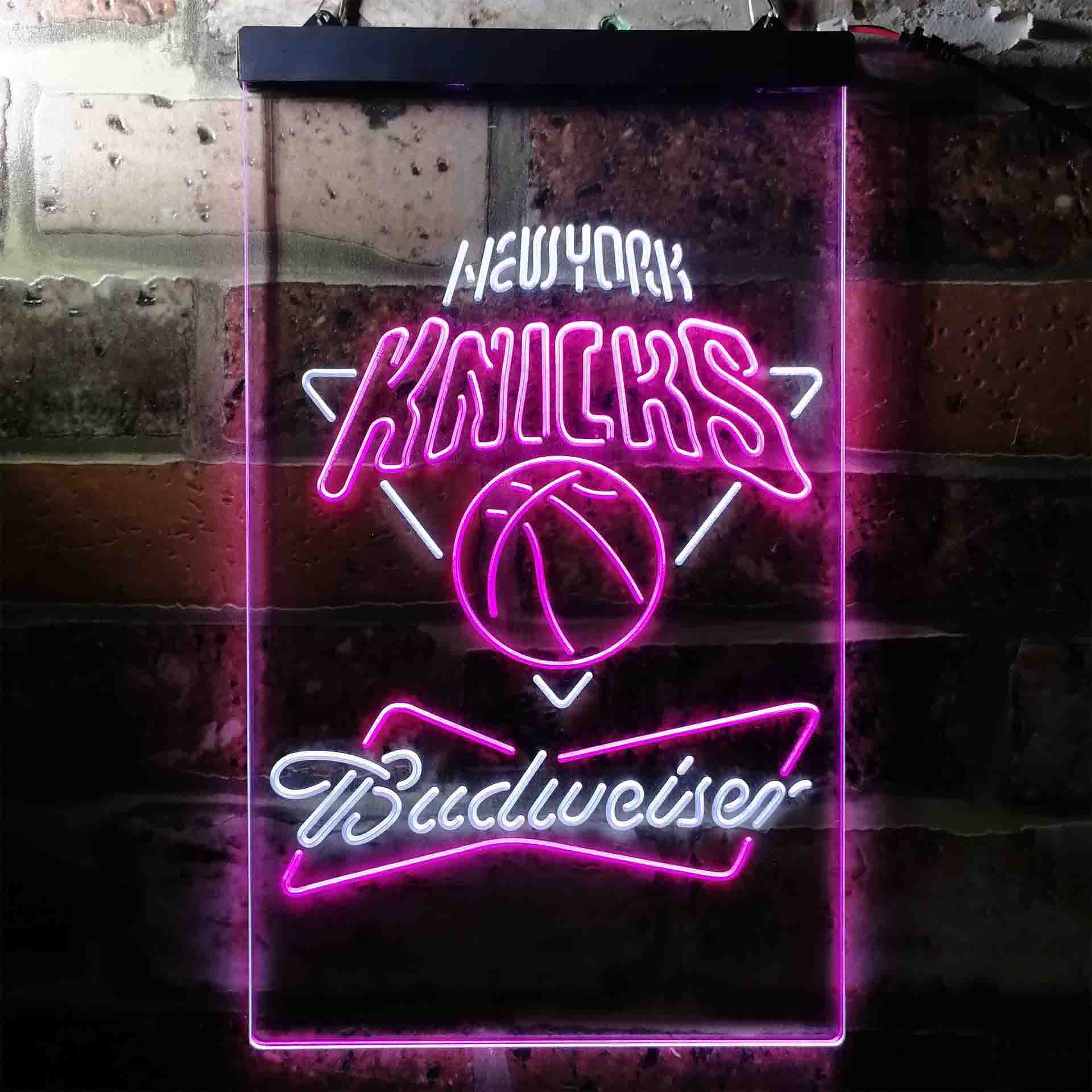 New York Knicks NBA Budweiser Neon LED Sign