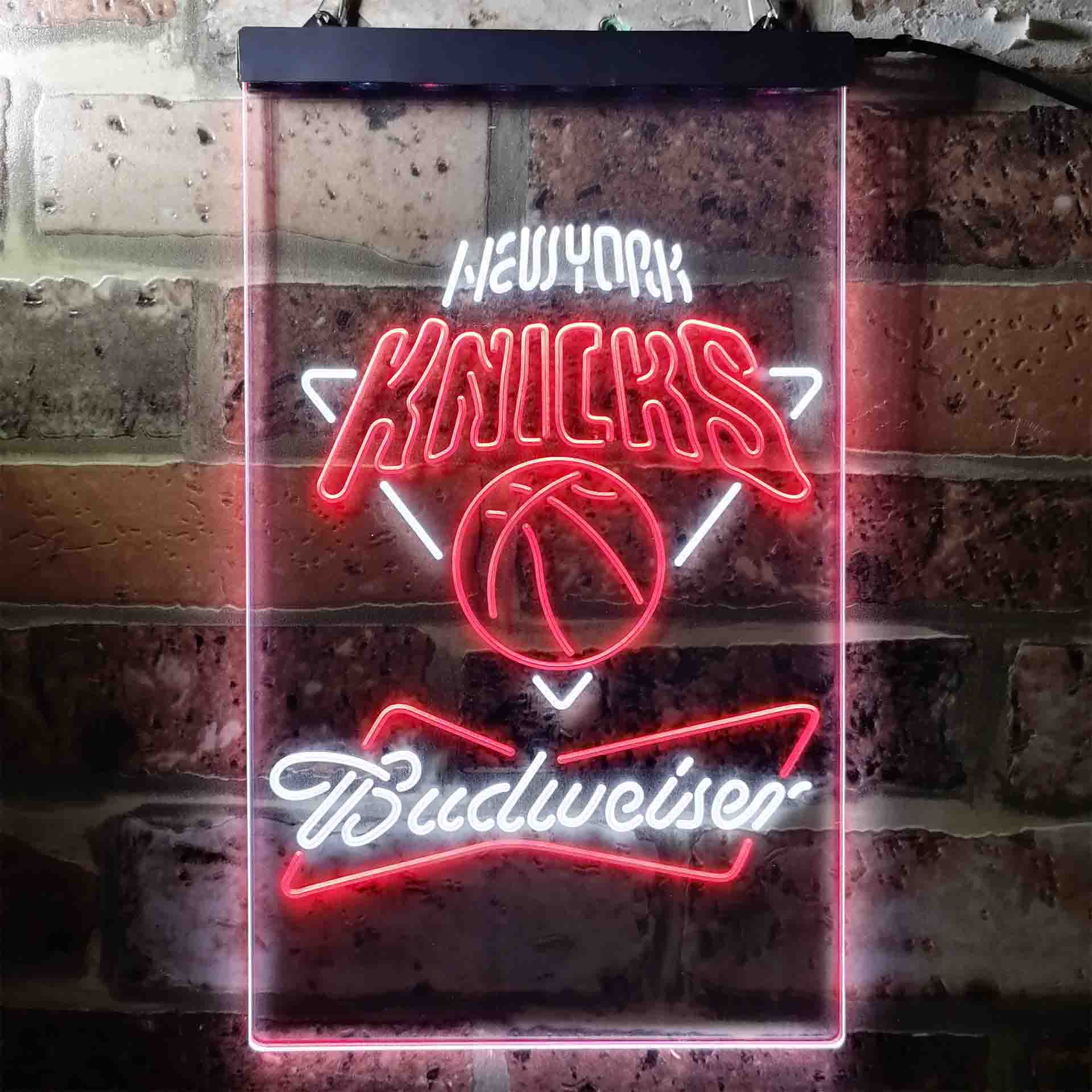 New York Knicks NBA Budweiser Neon LED Sign