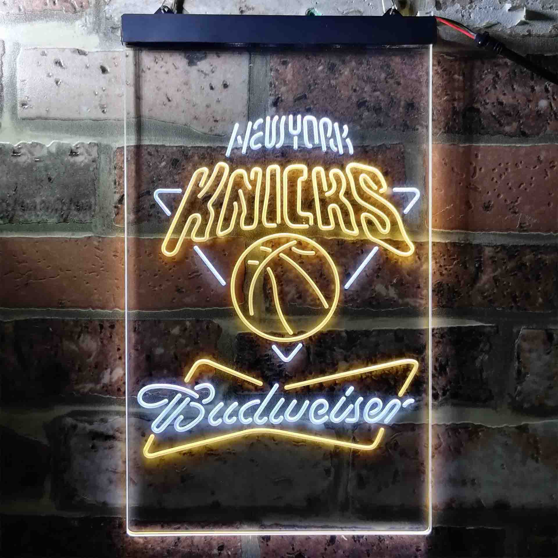 New York Knicks NBA Budweiser Neon LED Sign