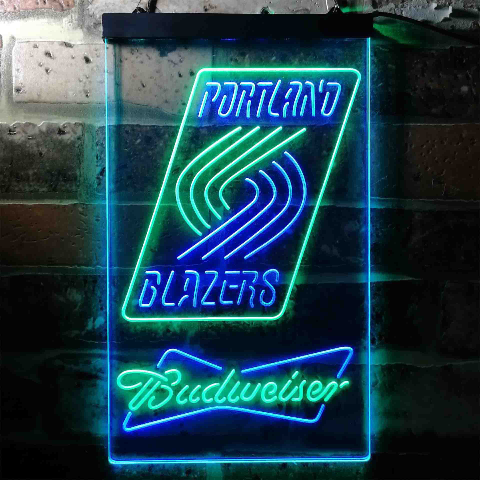 Portland Trail Blazers NBA Budweiser Neon LED Sign