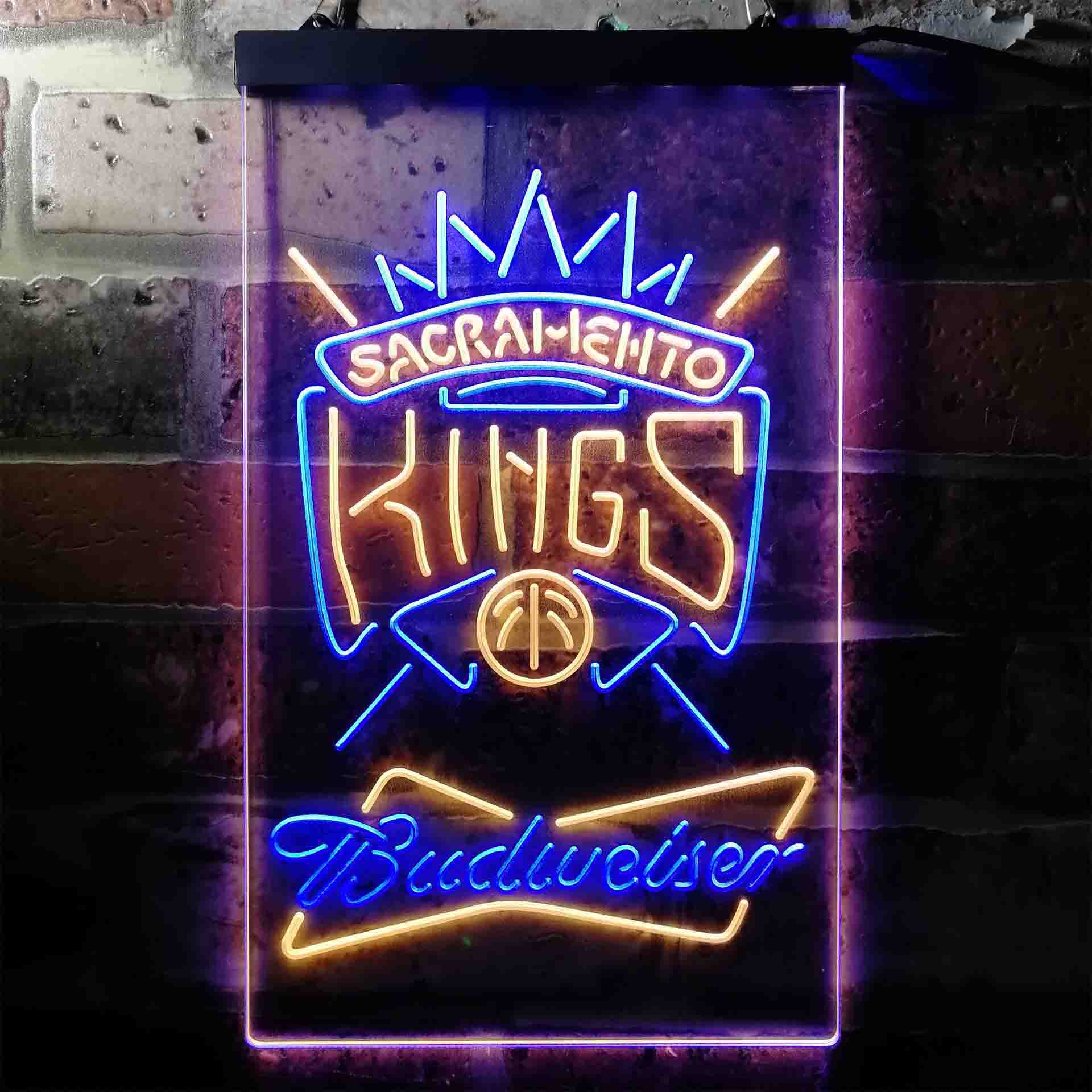 Sacramento Kings NBA Budweiser Neon LED Sign