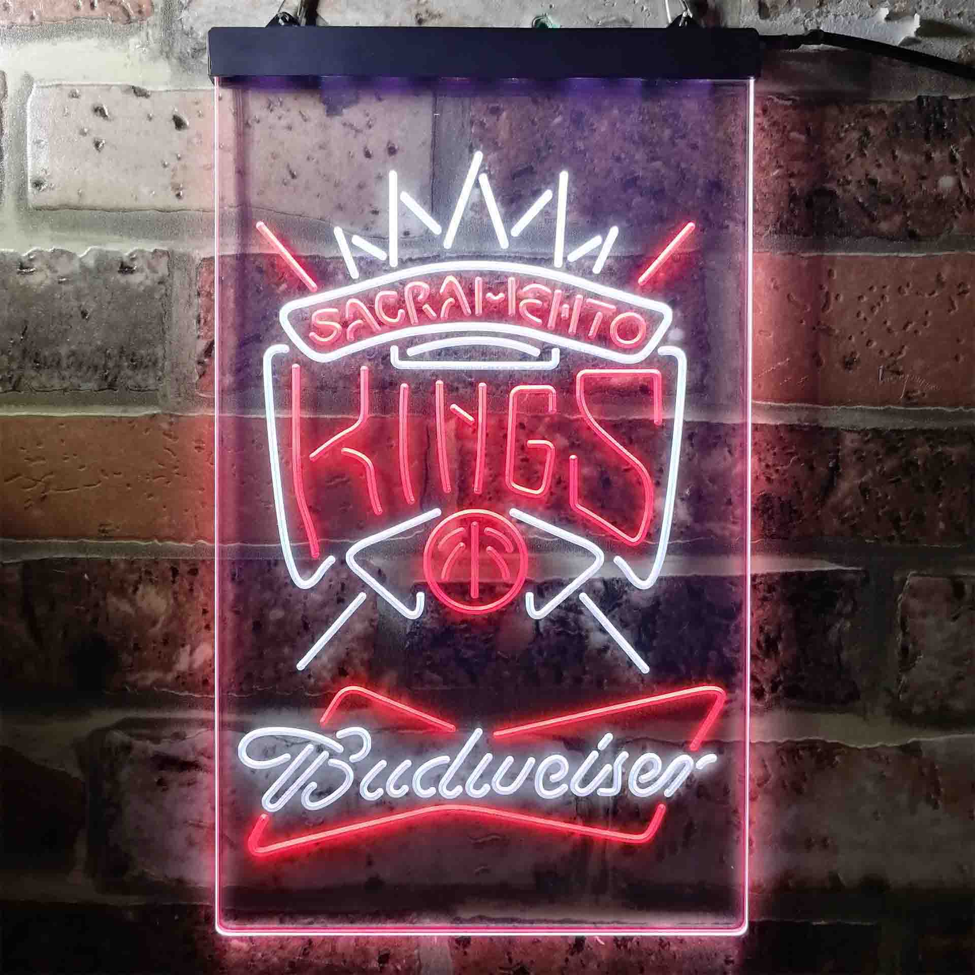 Sacramento Kings NBA Budweiser Neon LED Sign