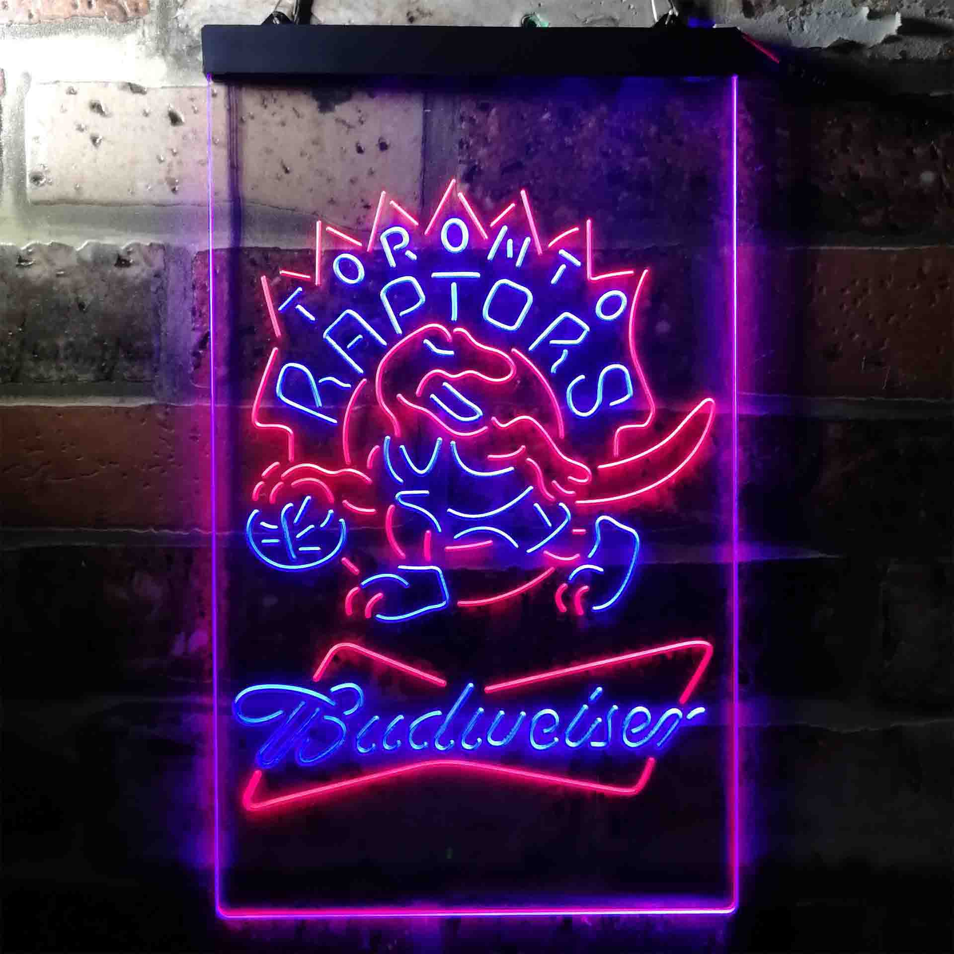 Toronto Raptors NBA Budweiser Neon LED Sign