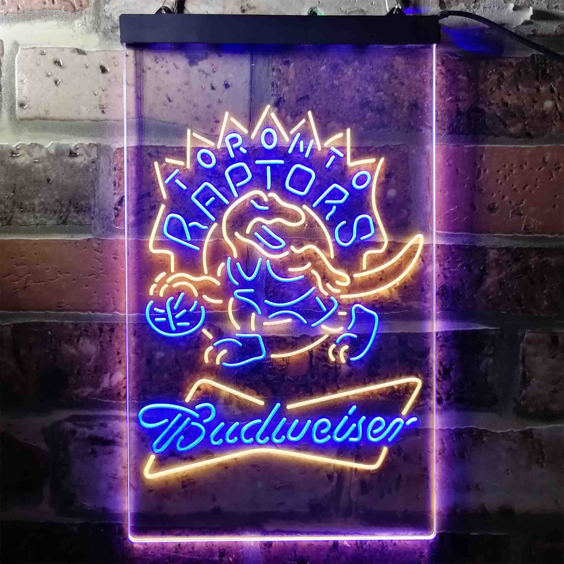 Toronto Raptors NBA Budweiser Neon LED Sign