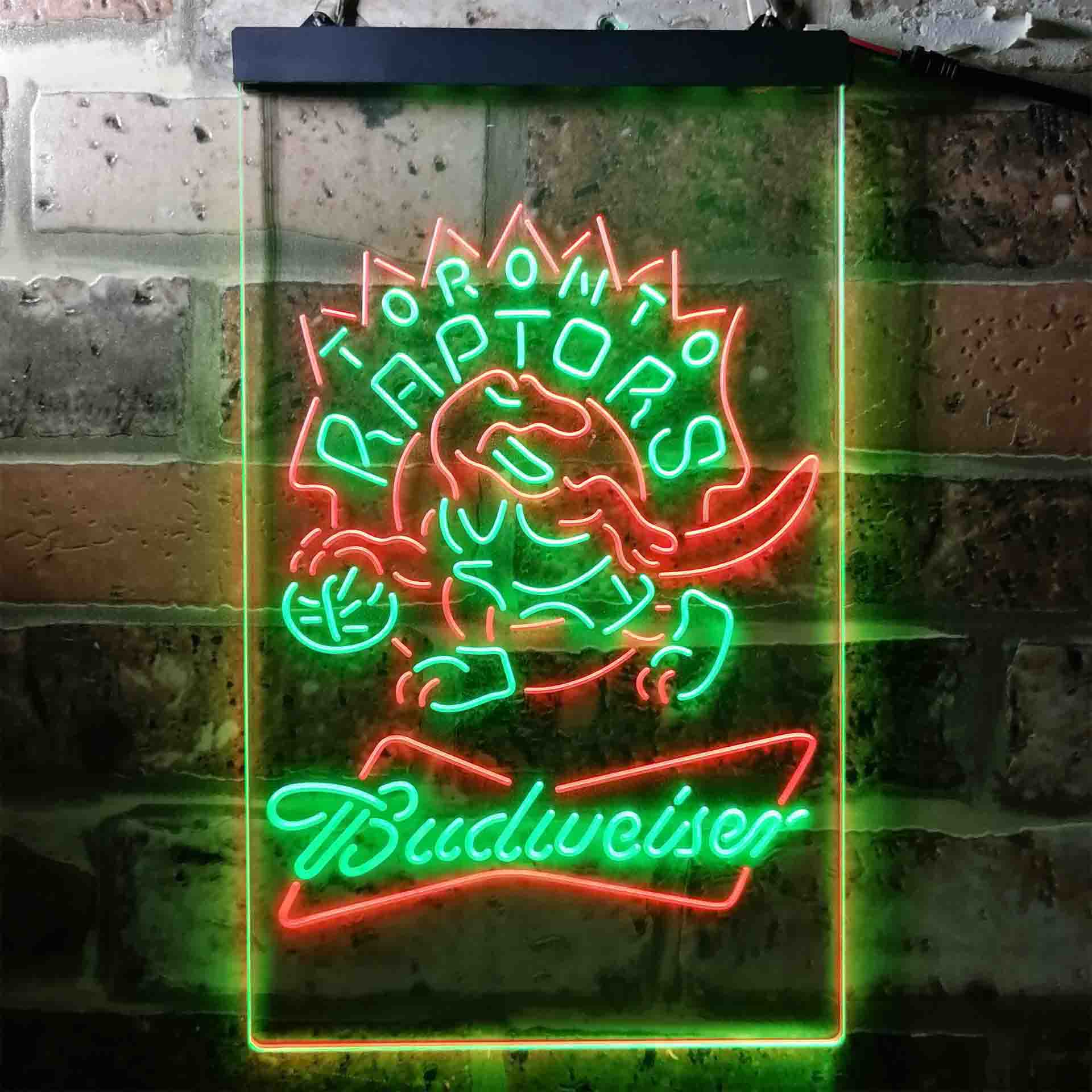 Toronto Raptors NBA Budweiser Neon LED Sign